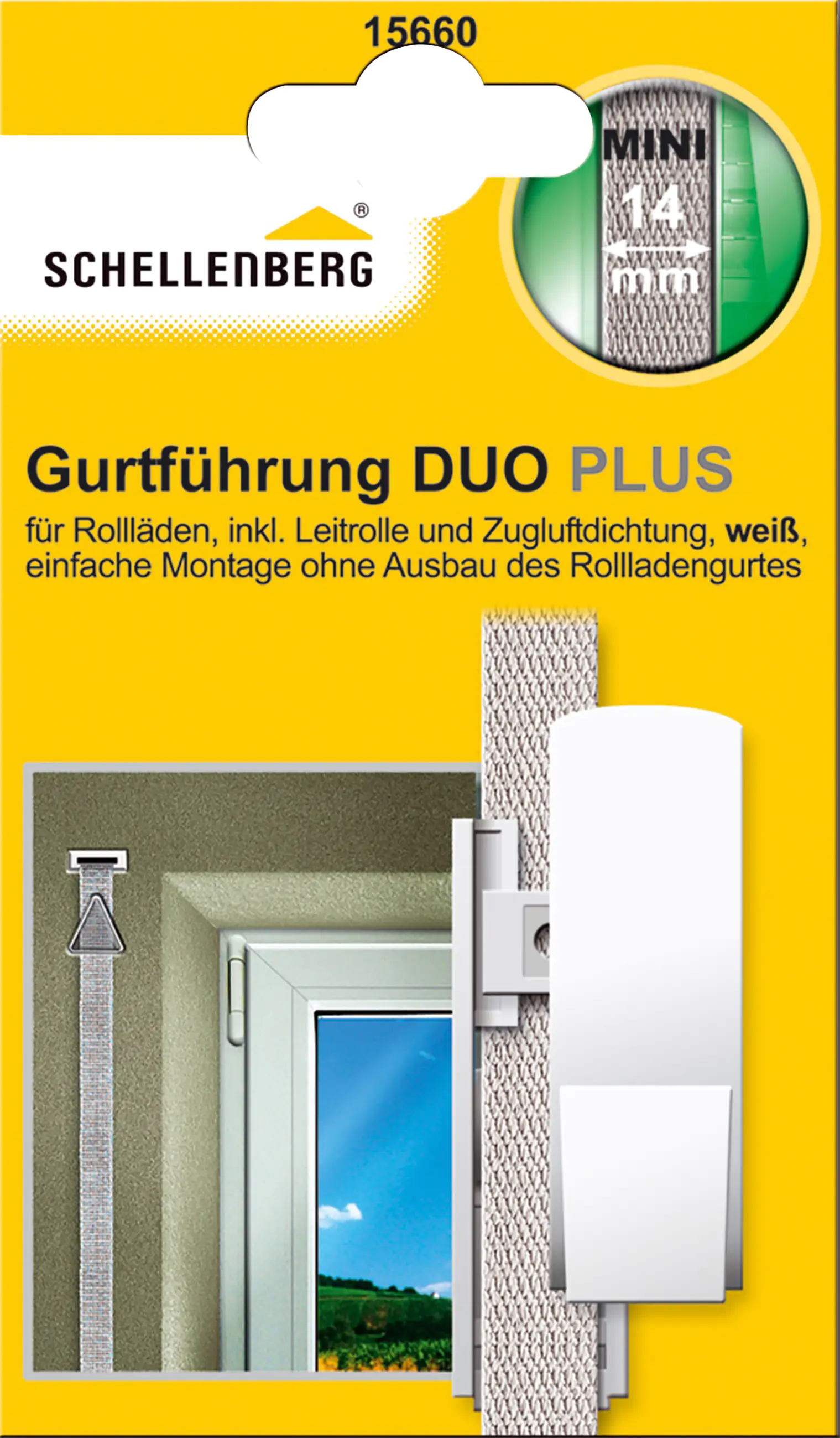 Schellenberg Gurtführung Duo Plus System Mini für schwere Rollläden Schellenberg Gurtführung Duo Plus System Mini für schwere Rollläden