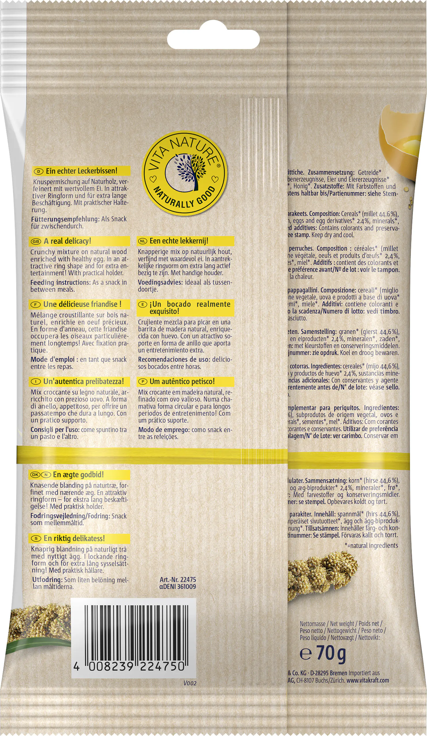 Vitakraft VITA NATURE® Ring XL 1 Stück / 70 g