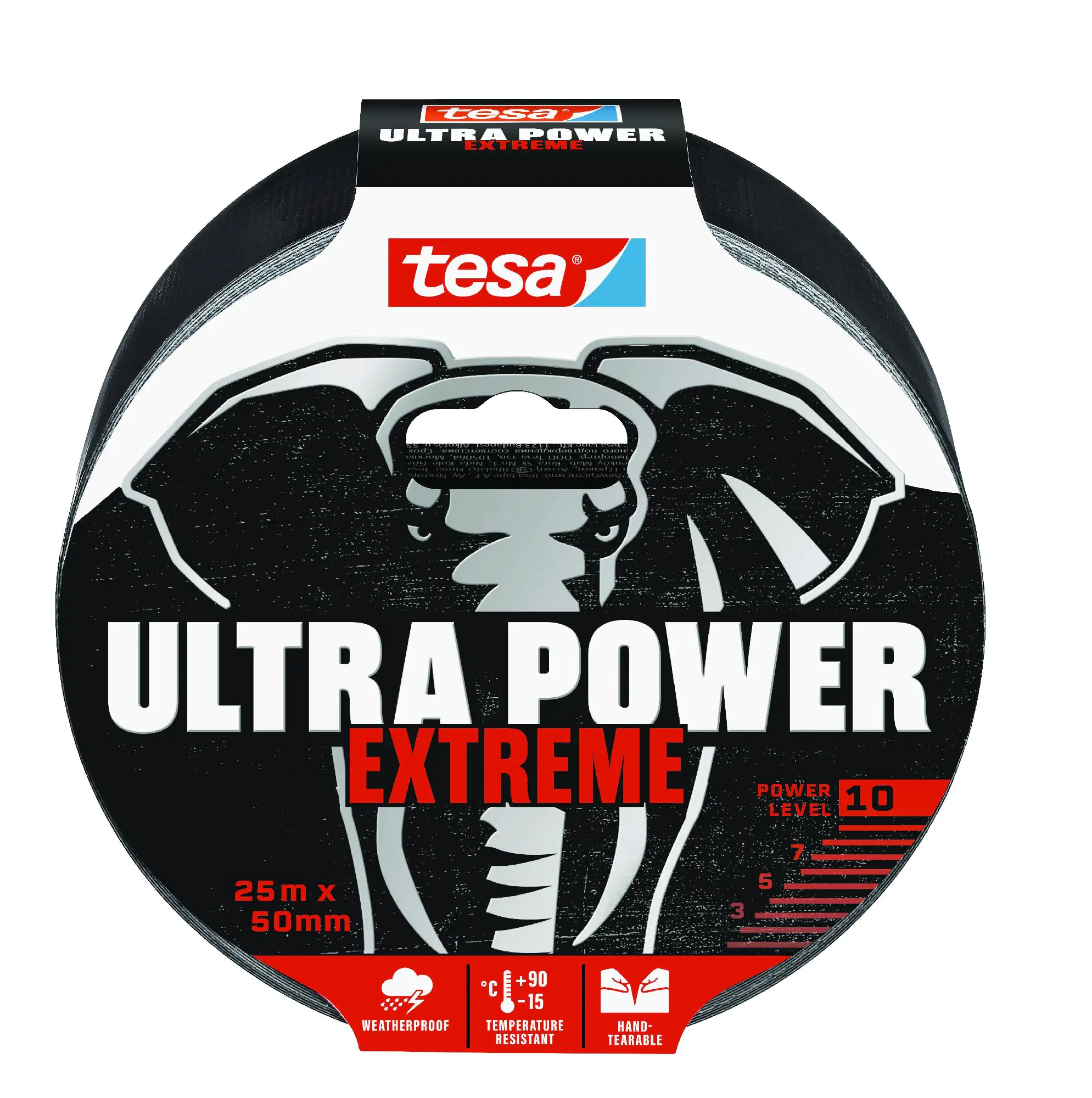 tesa Ultra Power Extreme 25 m x 50 mm, schwarz tesa Ultra Power Extreme 25 m x 50 mm, schwarz