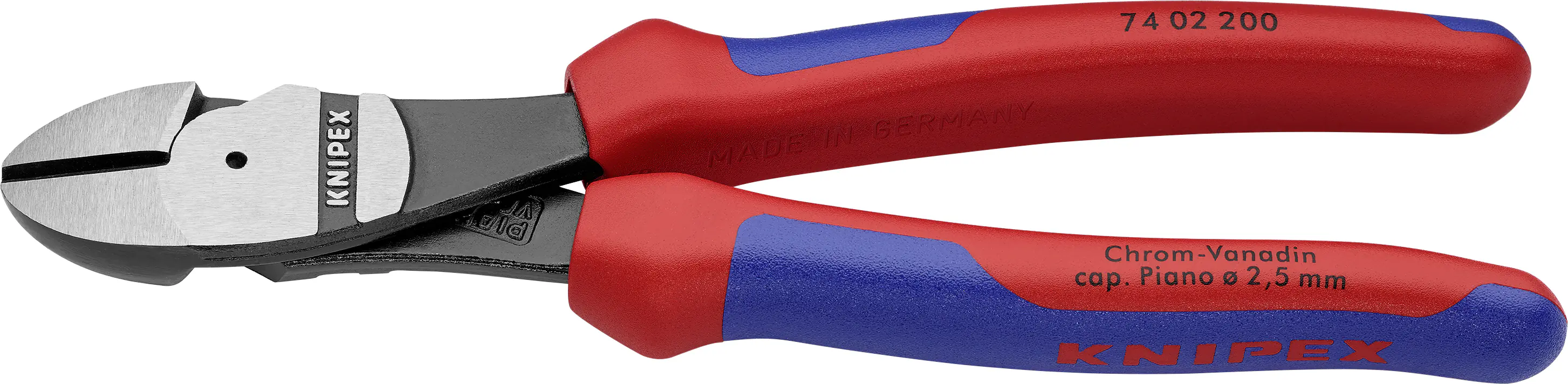 Knipex Kraftseitenschneider 200 mm schwarz Mehrkomponenten-Hülle