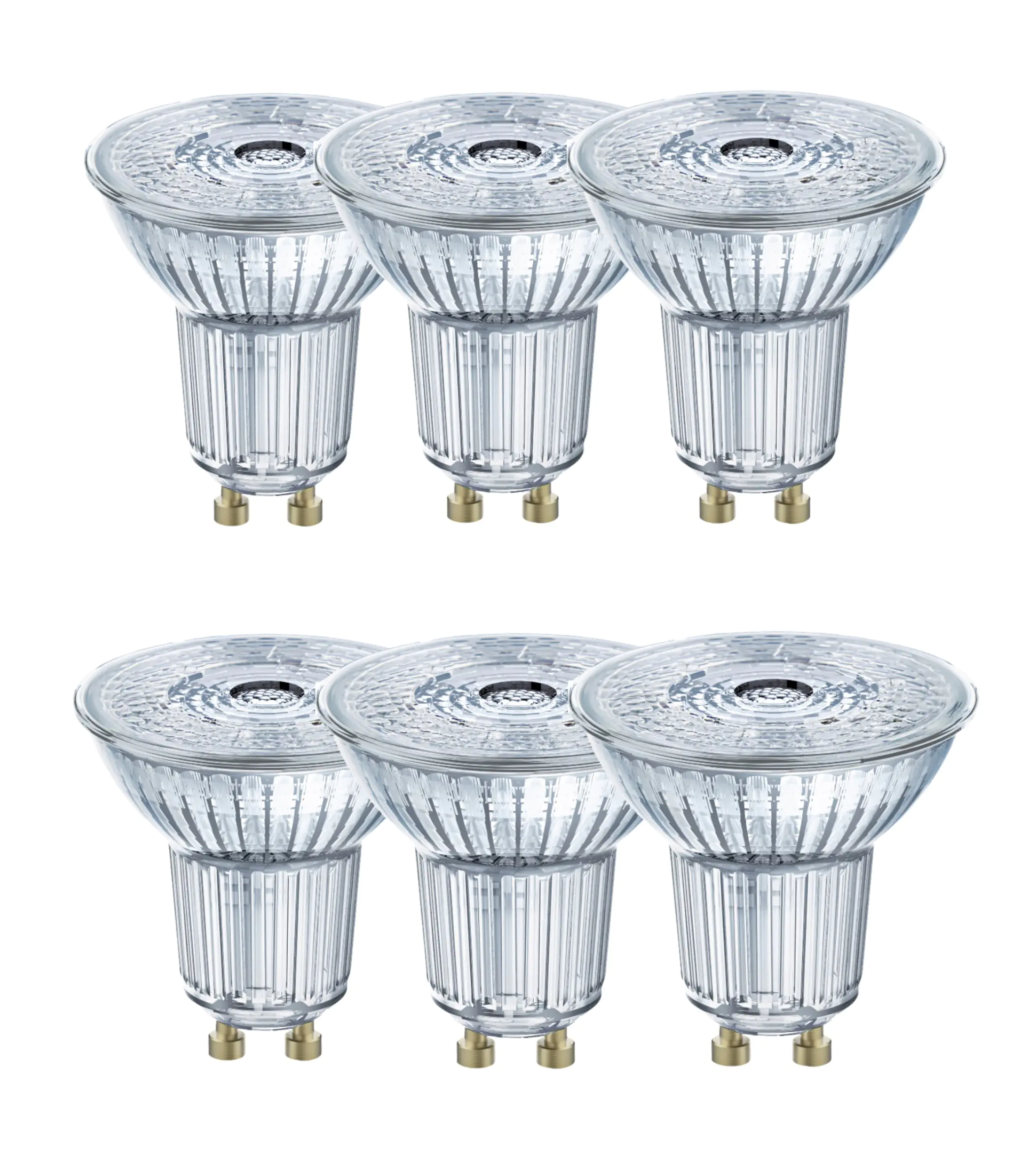 Osram LED Reflektor PAR16 GU10 4,3 W warmweiß klar 6er Pack