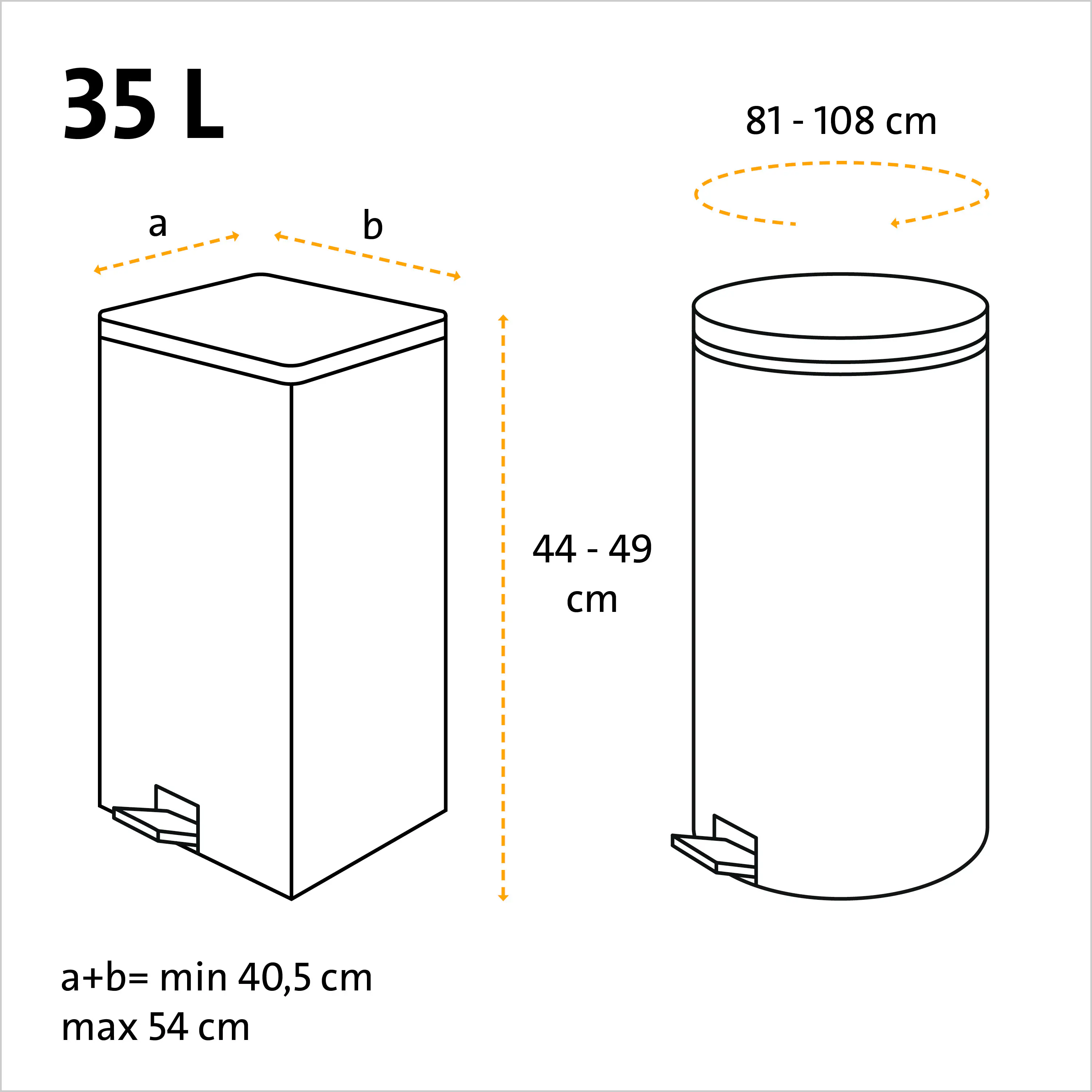 Swirl Zugband-Müllbeutel 35 L