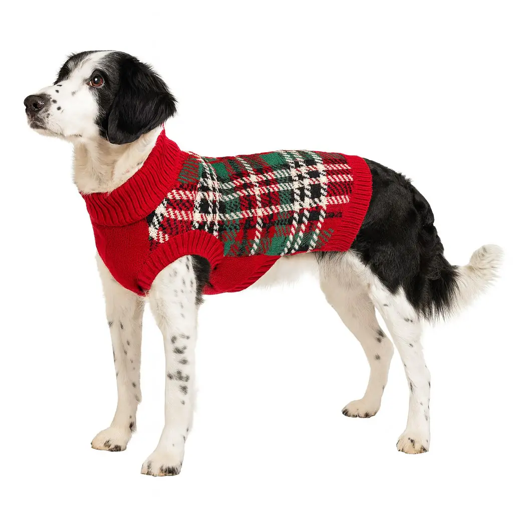Wolters Hundebekleidung Strickpullover Karolinchen Karomuster weiß/rot/grün Wolters Hundebekleidung Strickpullover Karolinchen Karomuster weiß/rot/grün