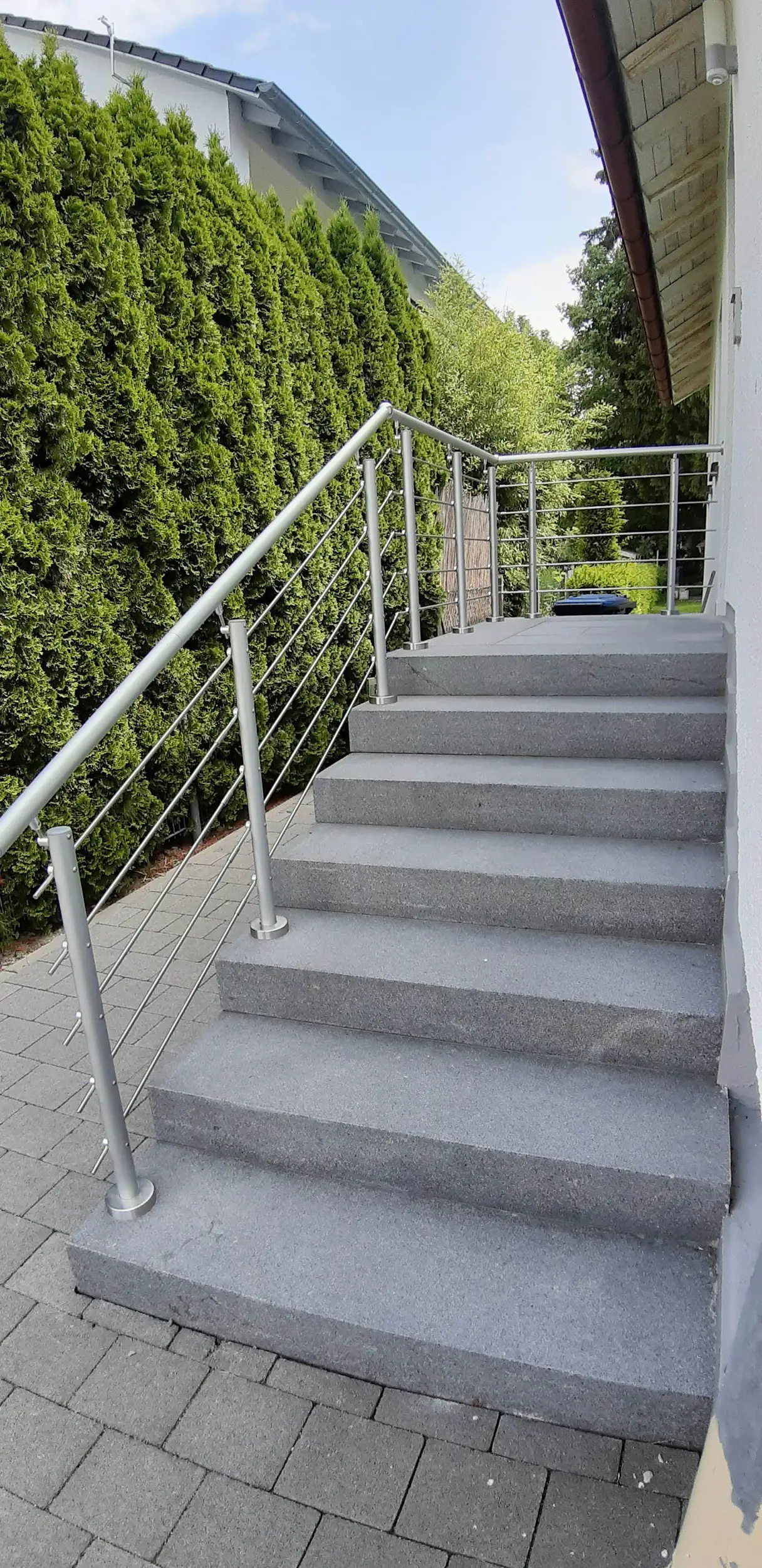 Treba Geländer-Set Aluminium AB6 eloxiert Bodenmontage