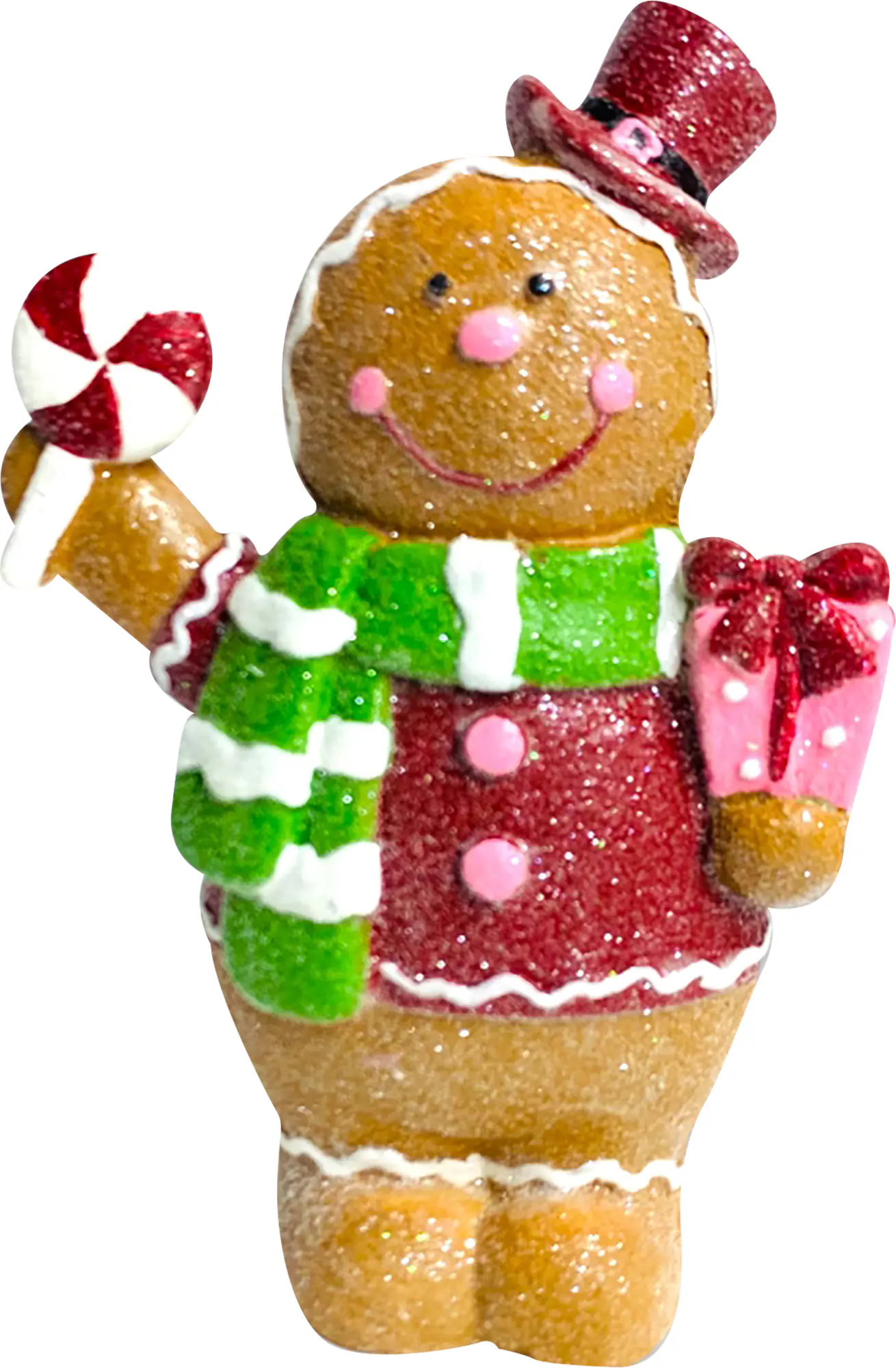 Dekofigur Pfefferkuchenboy 17 x 11,5 x 5,5 cm bunt