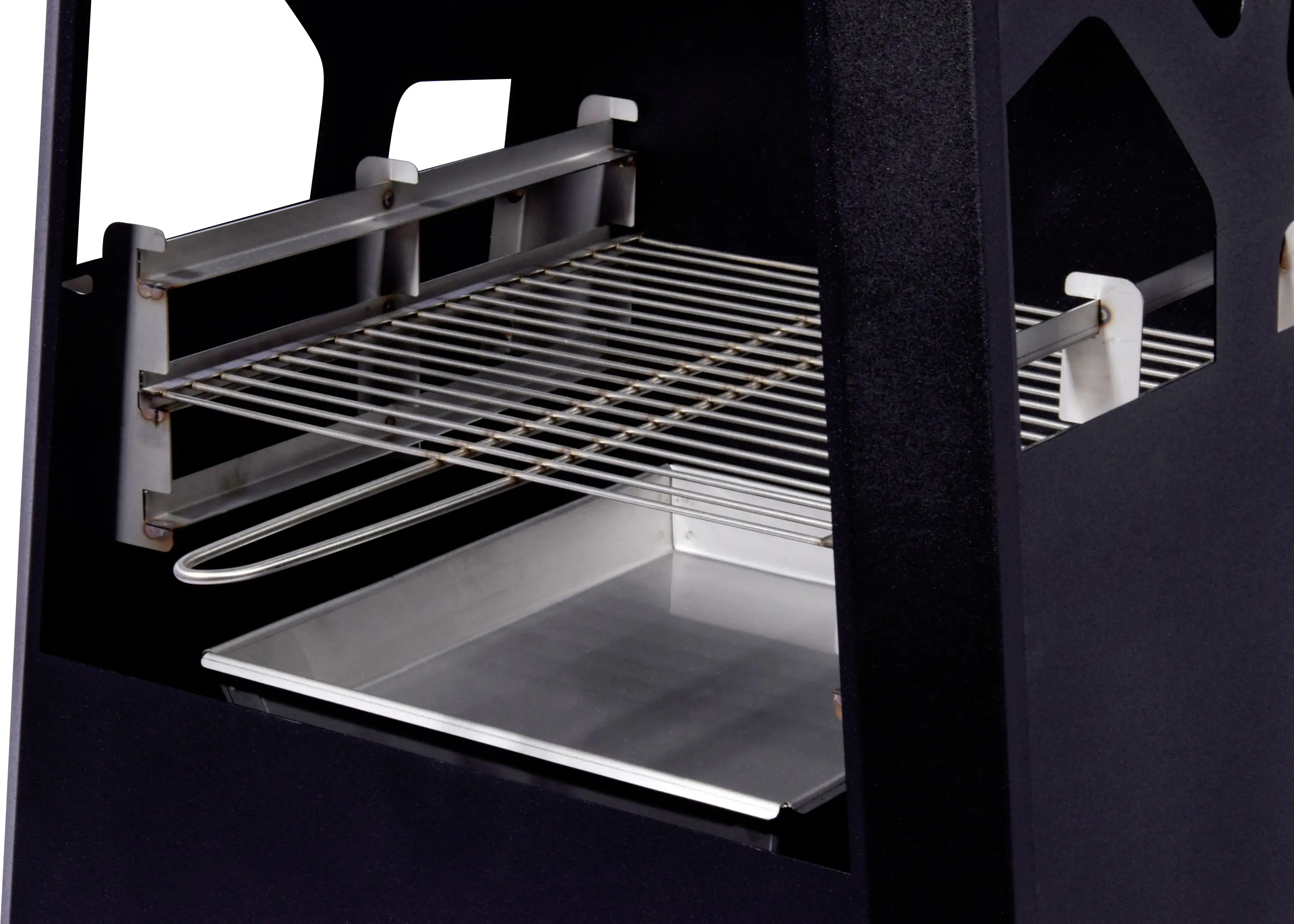 Dobar Metall-Gartenkamin mit Grillrost schwarz 57,5 x 38 x 148 cm Dobar Metall-Gartenkamin mit Grillrost schwarz 57,5 x 38 x 148 cm