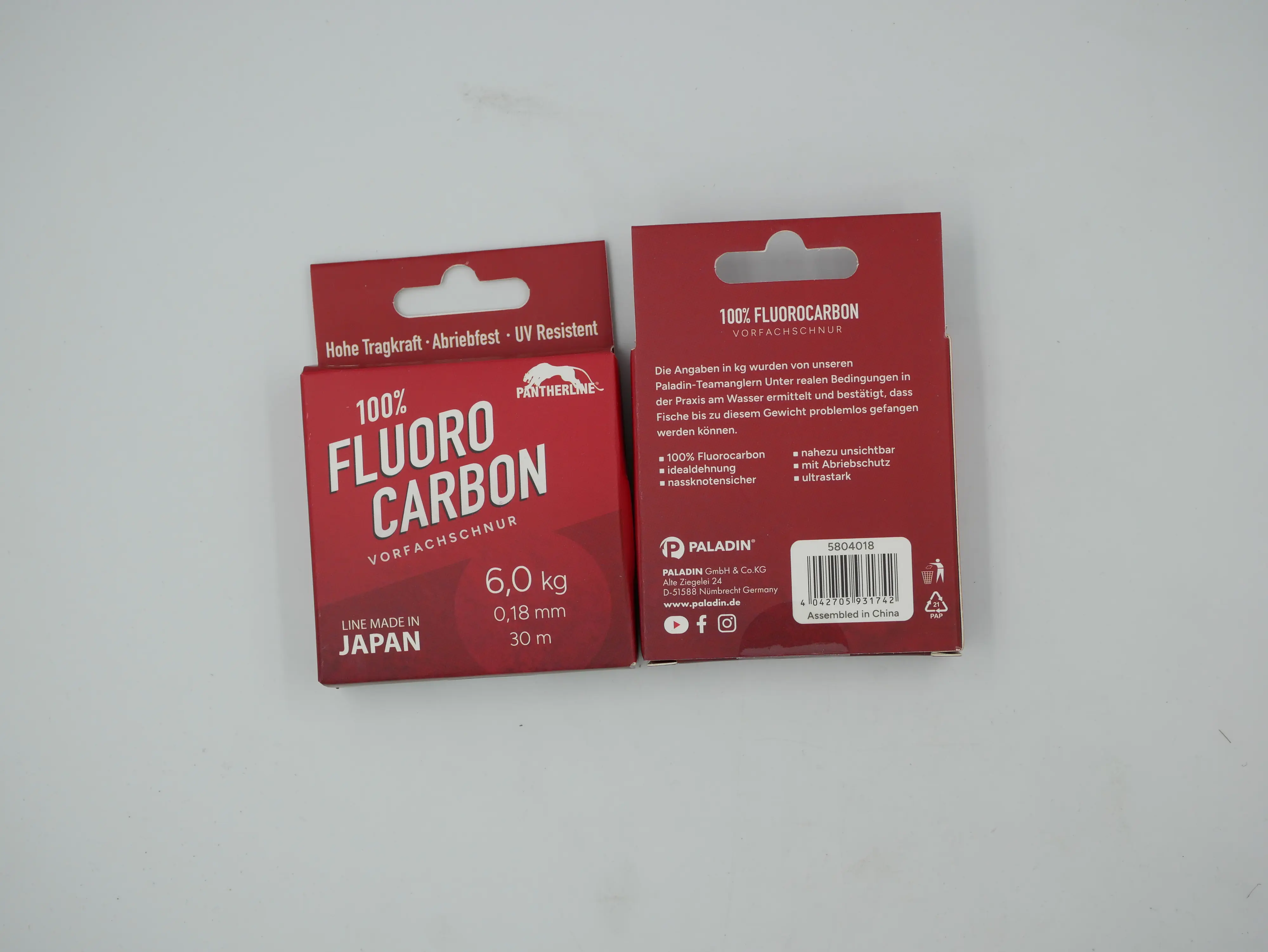 Paladin Angelschnur Vorfach 0,18 mm 30m/0,18mm/transparent