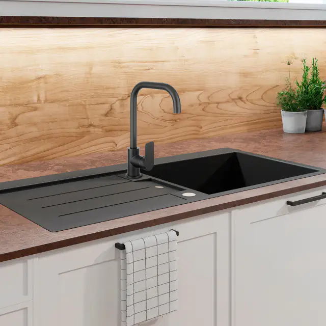 Cornat Einhebel-Spültischarmatur Noir schwarz Cornat Einhebel-Spültischarmatur Noir schwarz