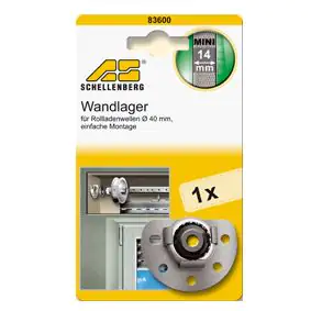 Schellenberg Wandlager Mini inkl. Lagerschale silber