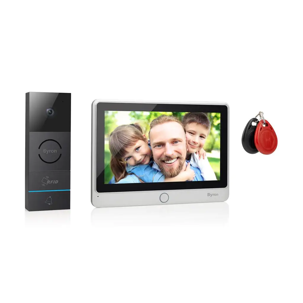 Byron Kabelgebundene Video Türsprechanlage aluminum, DIC-24112 Byron Kabelgebundene Video Türsprechanlage aluminum, DIC-24112