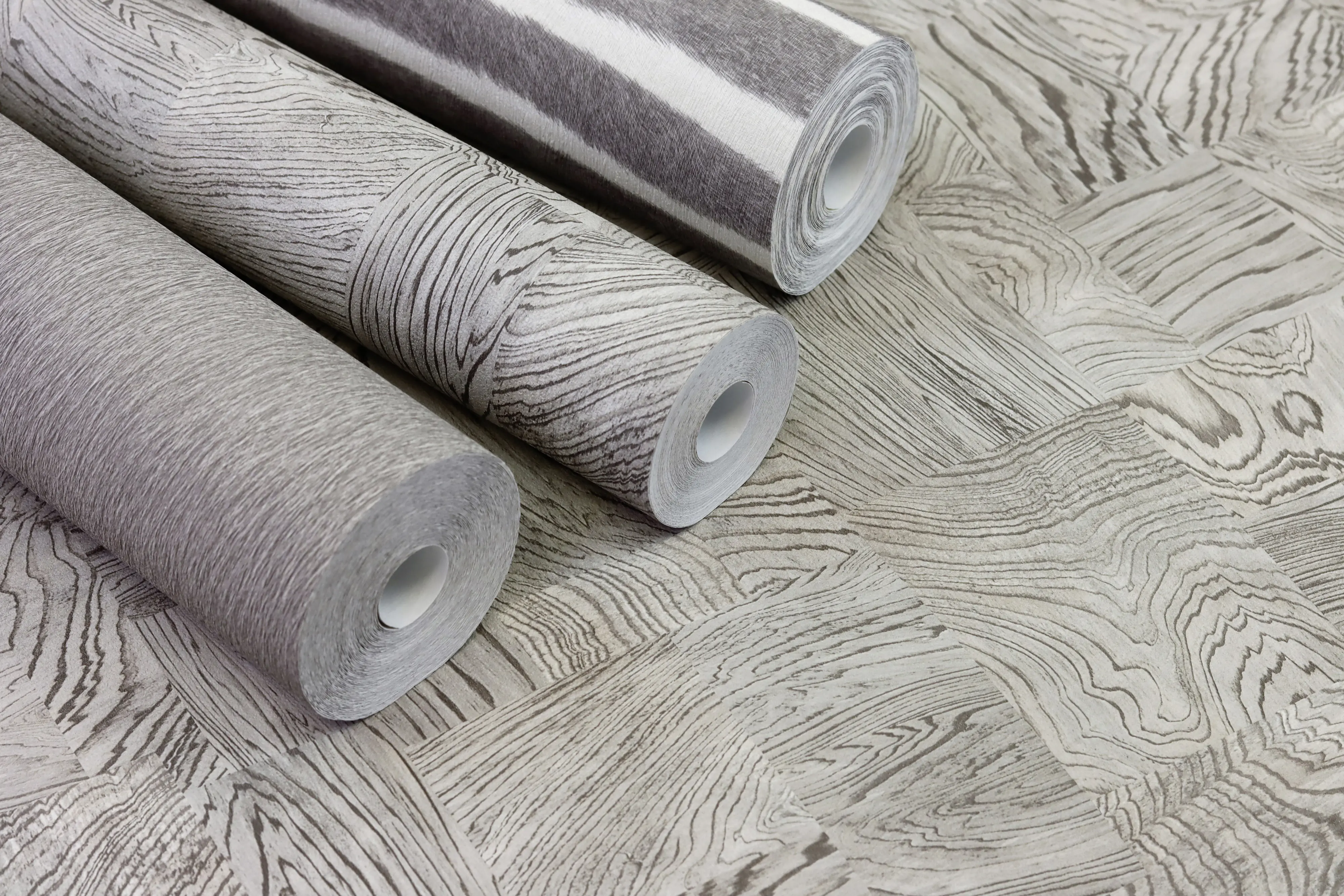 Rasch Vliestapete 751642 Grau-Hellgrau Muster & Motive 10,05 m x 0,53 m