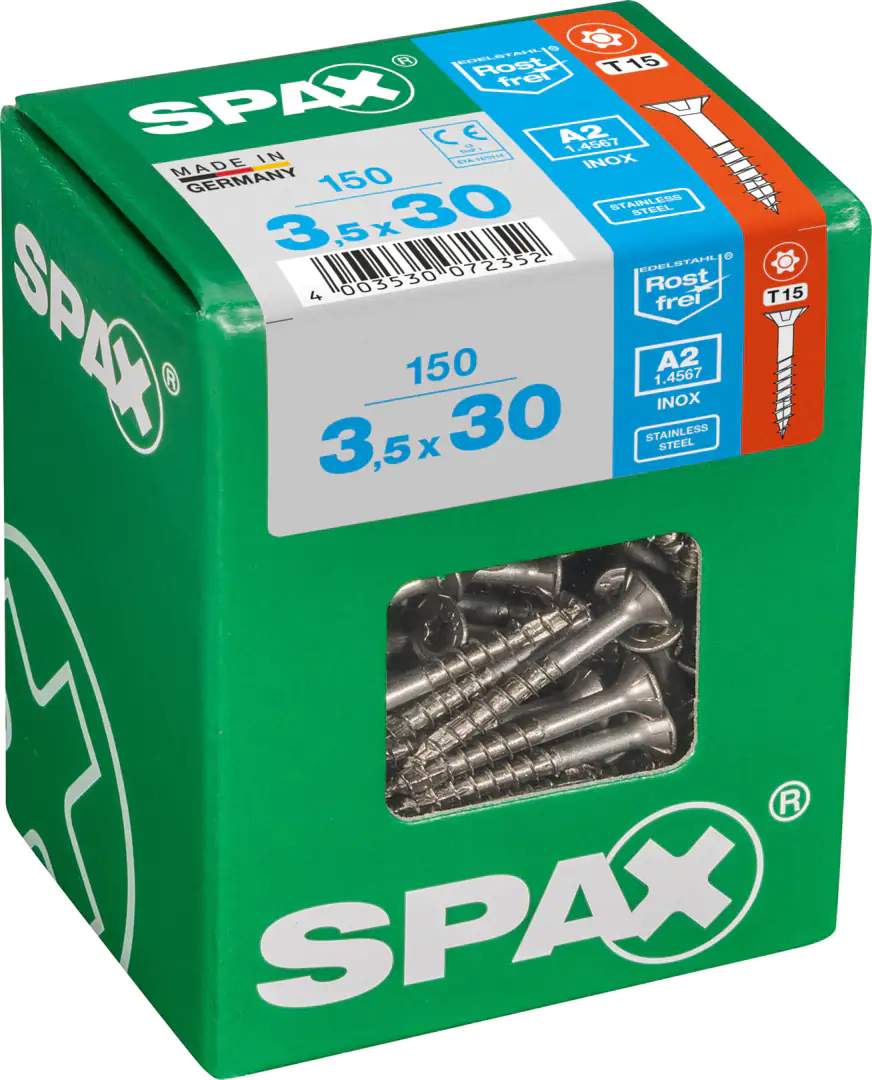 Spax Universalschrauben 3.5 x 30 mm TX 15 - 150 Stk.