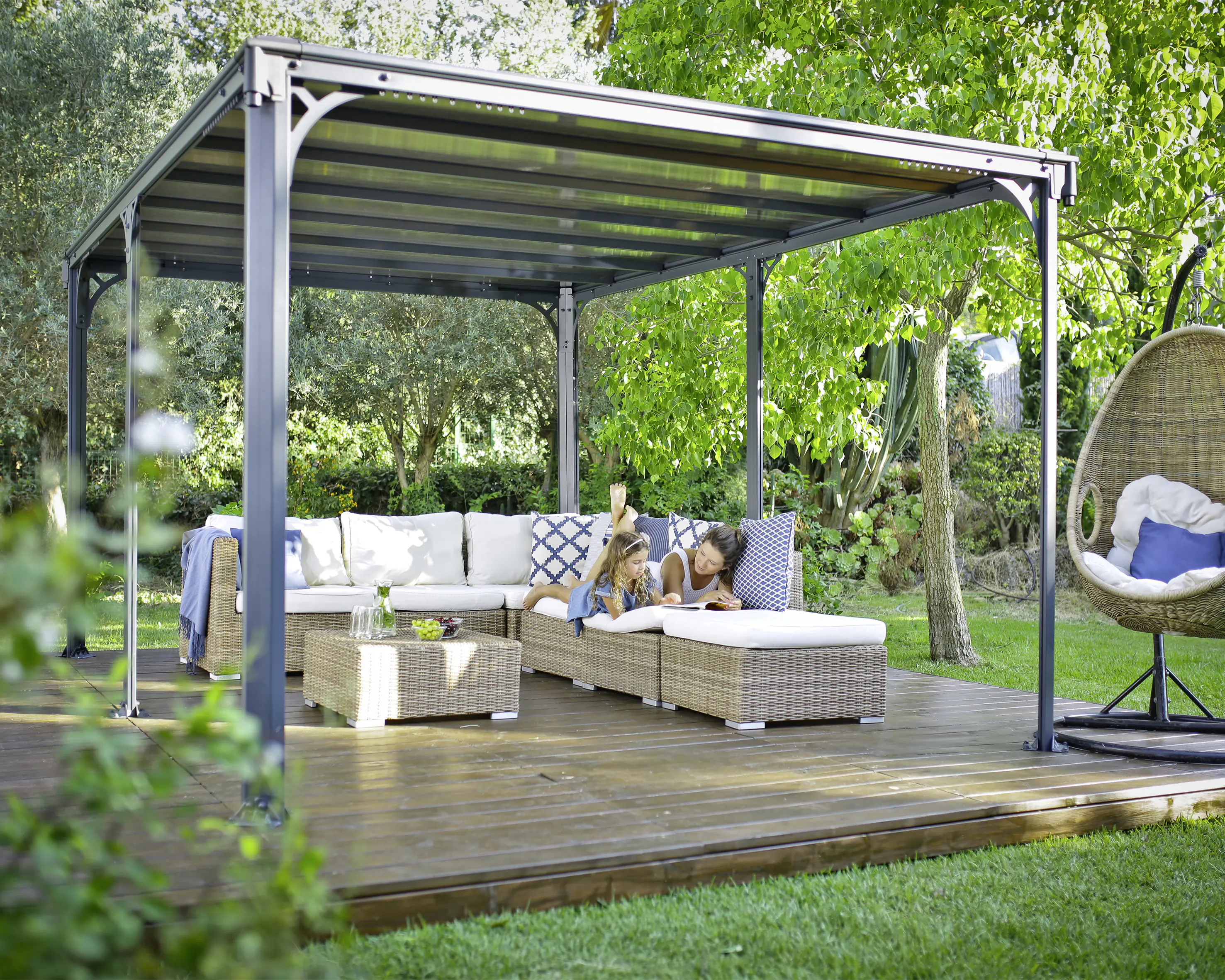 Canopia Pavillon Milano 4300 426 x 309 x 221 cm, anthrazit Canopia Pavillon Milano 4300 426 x 309 x 221 cm, anthrazit