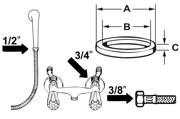 Cornat Fiberringset für Ventiloberteile