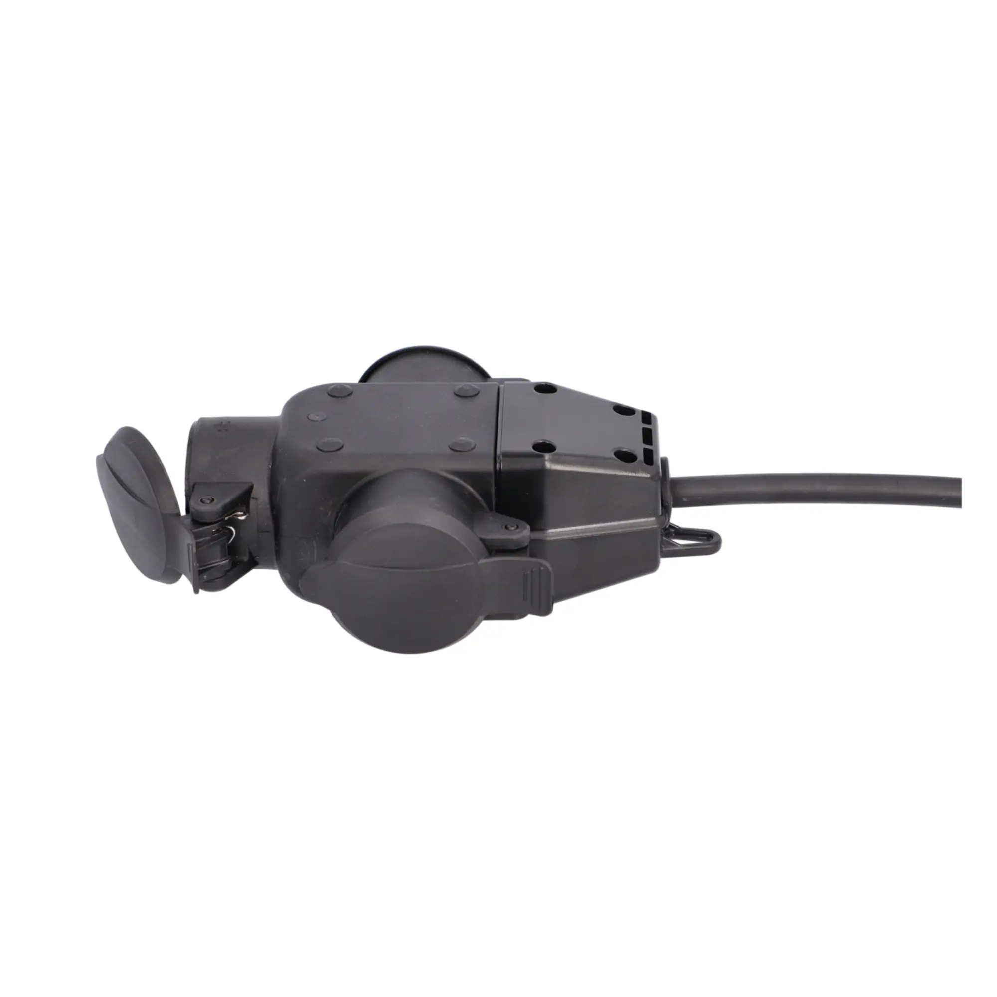 Unitec Verlängerungskabel mit 3 Schutzkontaktsteckdosen 50 cm schwarz