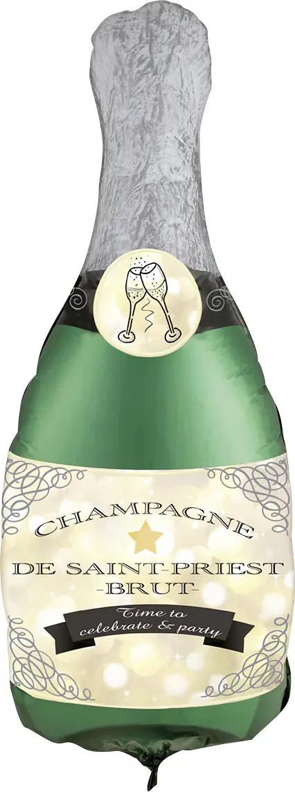 TIB Heyne Folienballon Sektflasche Hochzeit