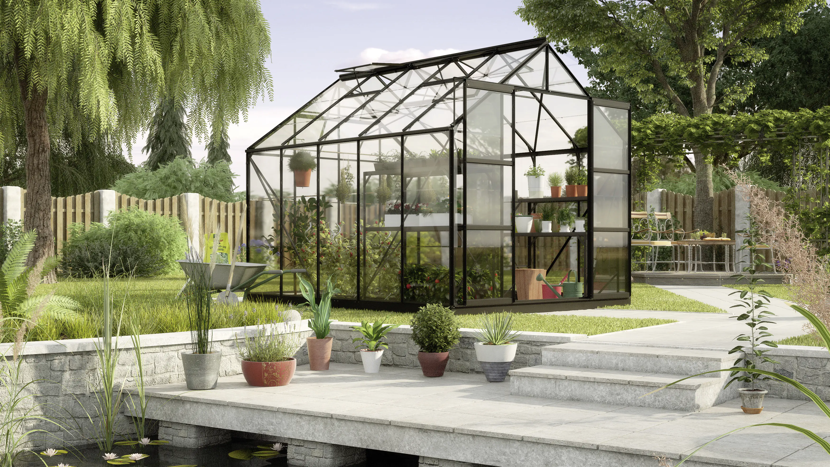 Vitavia Gewächshaus Uranus 8300 254 x 317 cm 3 mm Sicherheitsglas Vitavia Gewächshaus Uranus 8300 254 x 317 cm 3 mm Sicherheitsglas