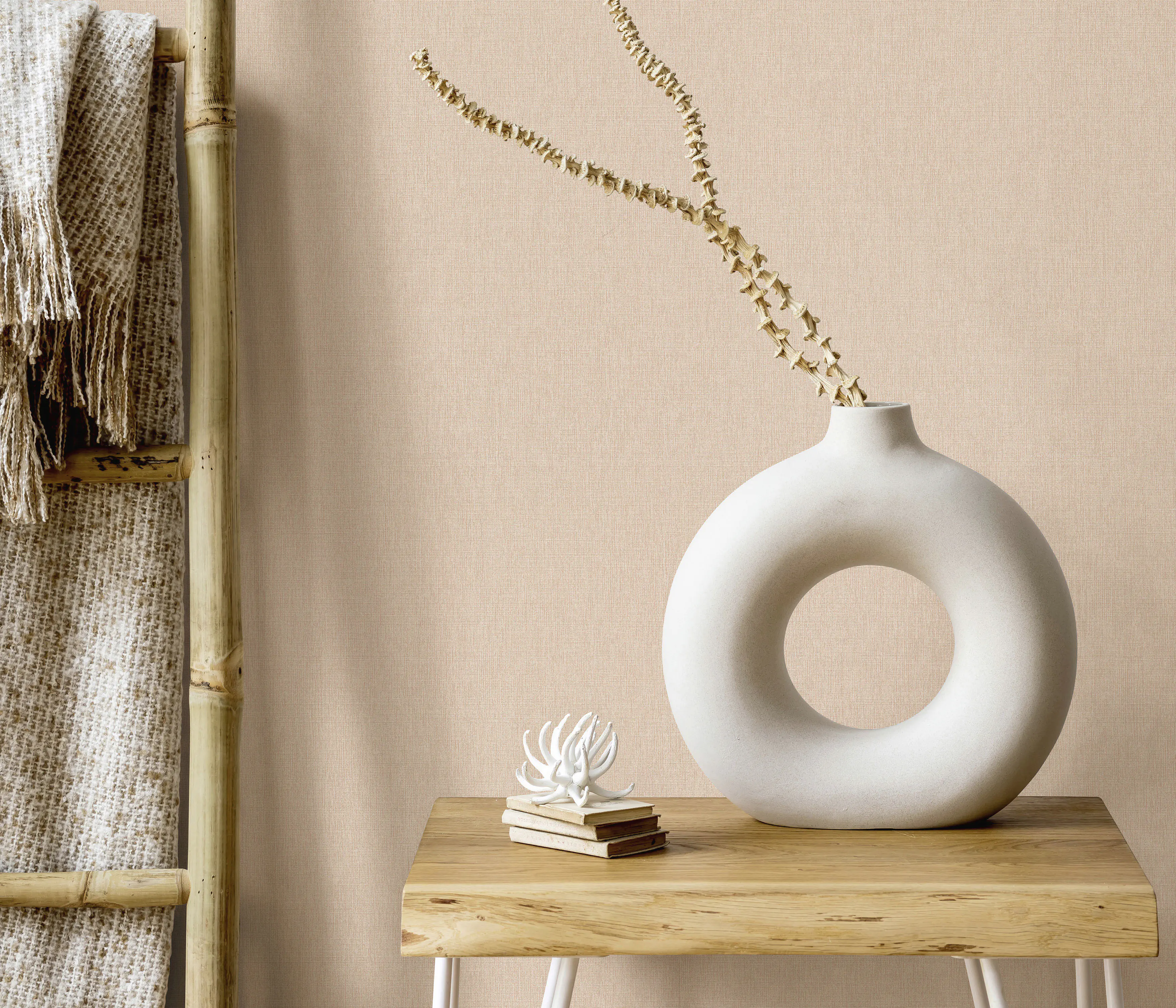 Erismann Vliestapete Uni apricot 10,05 x 0,53 m