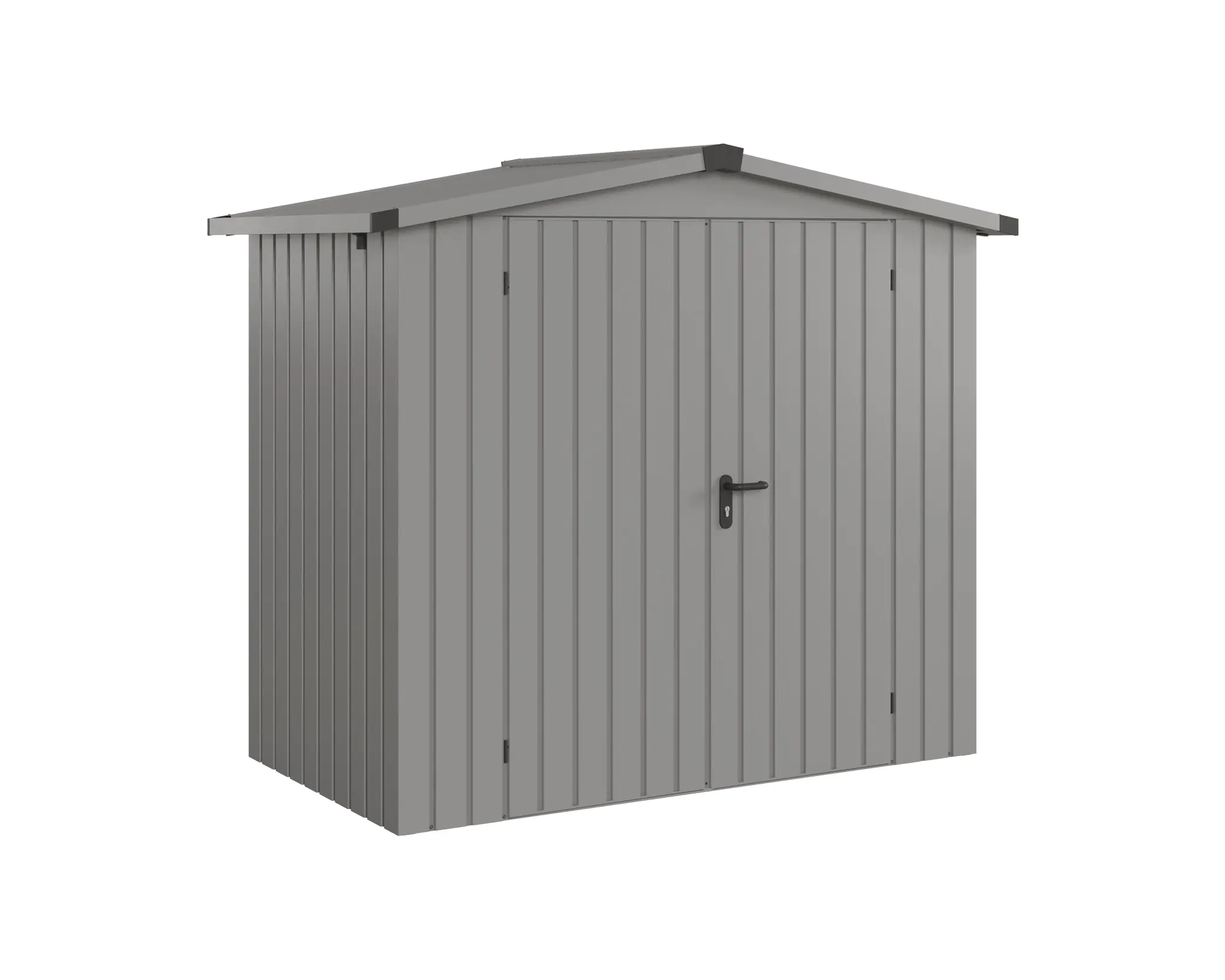 EcoStar Metallgerätehaus Euroline ESD3 aluminiumgrau 214 x 118 cm 2-flg. EcoStar Metallgerätehaus Euroline ESD3 aluminiumgrau 214 x 118 cm 2-flg.