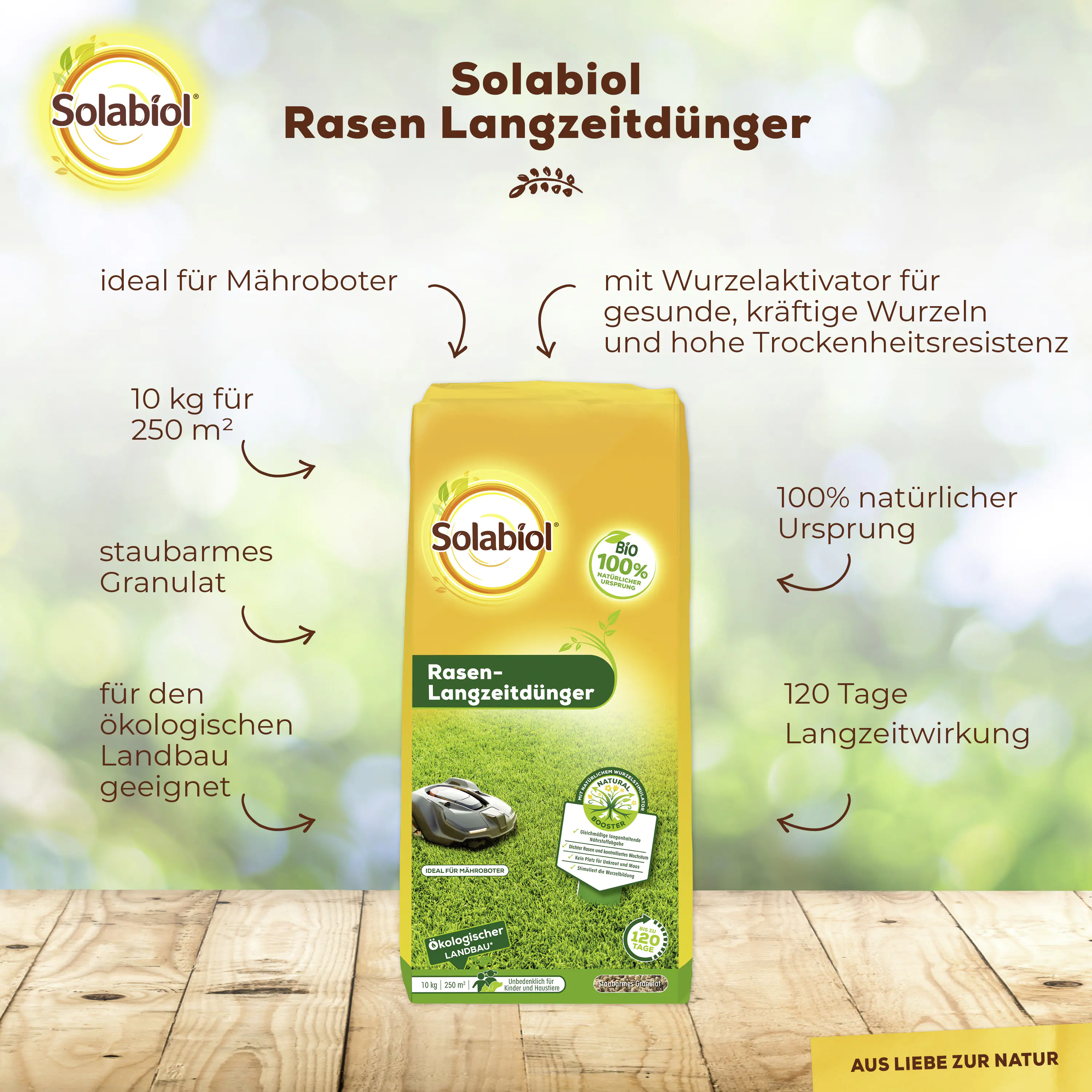 Solabiol Rasen-Langzeitdünger 10 kg