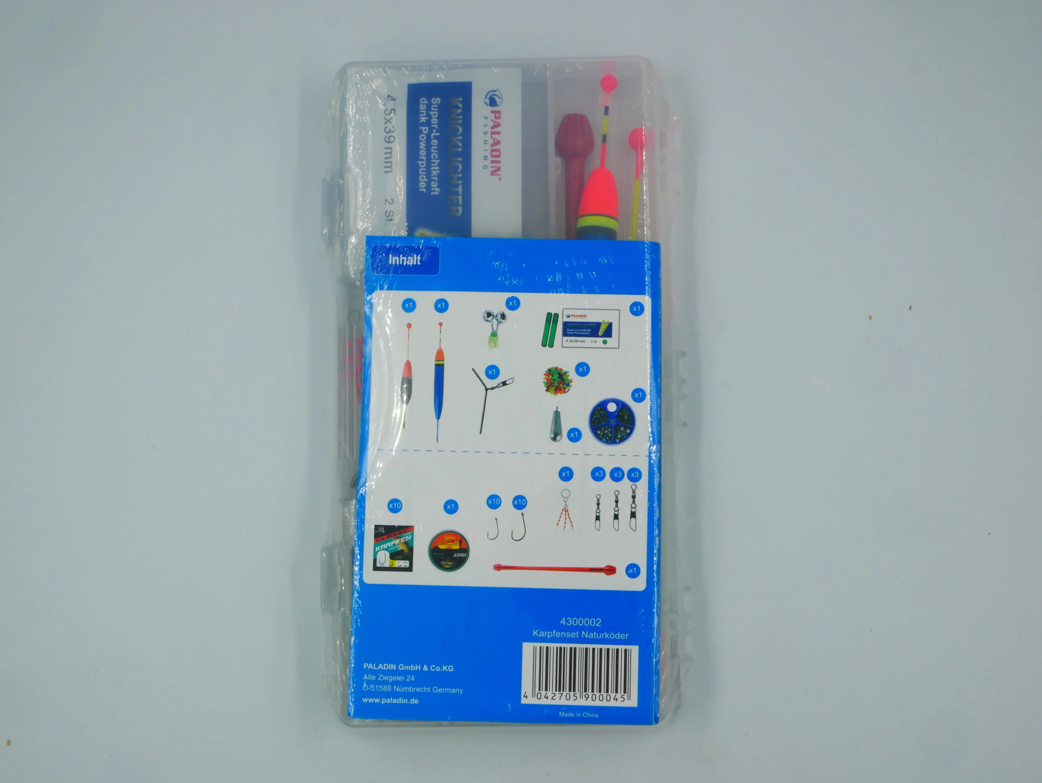 Classic Angelset Karpfen ca 100 Teile/23,0x12,5x3,2cm