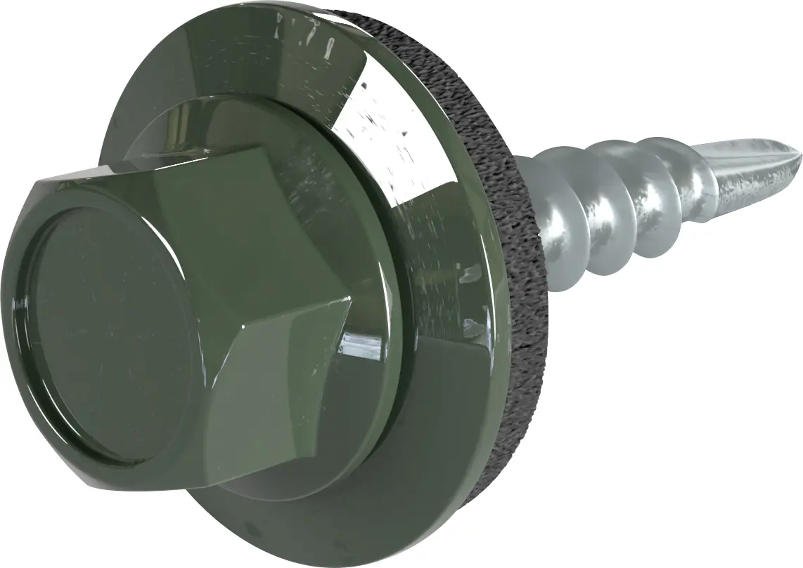 Weckman Bohrschrauben 4,8 x 20 mm sechskant - 100 Stk. nadelgrün