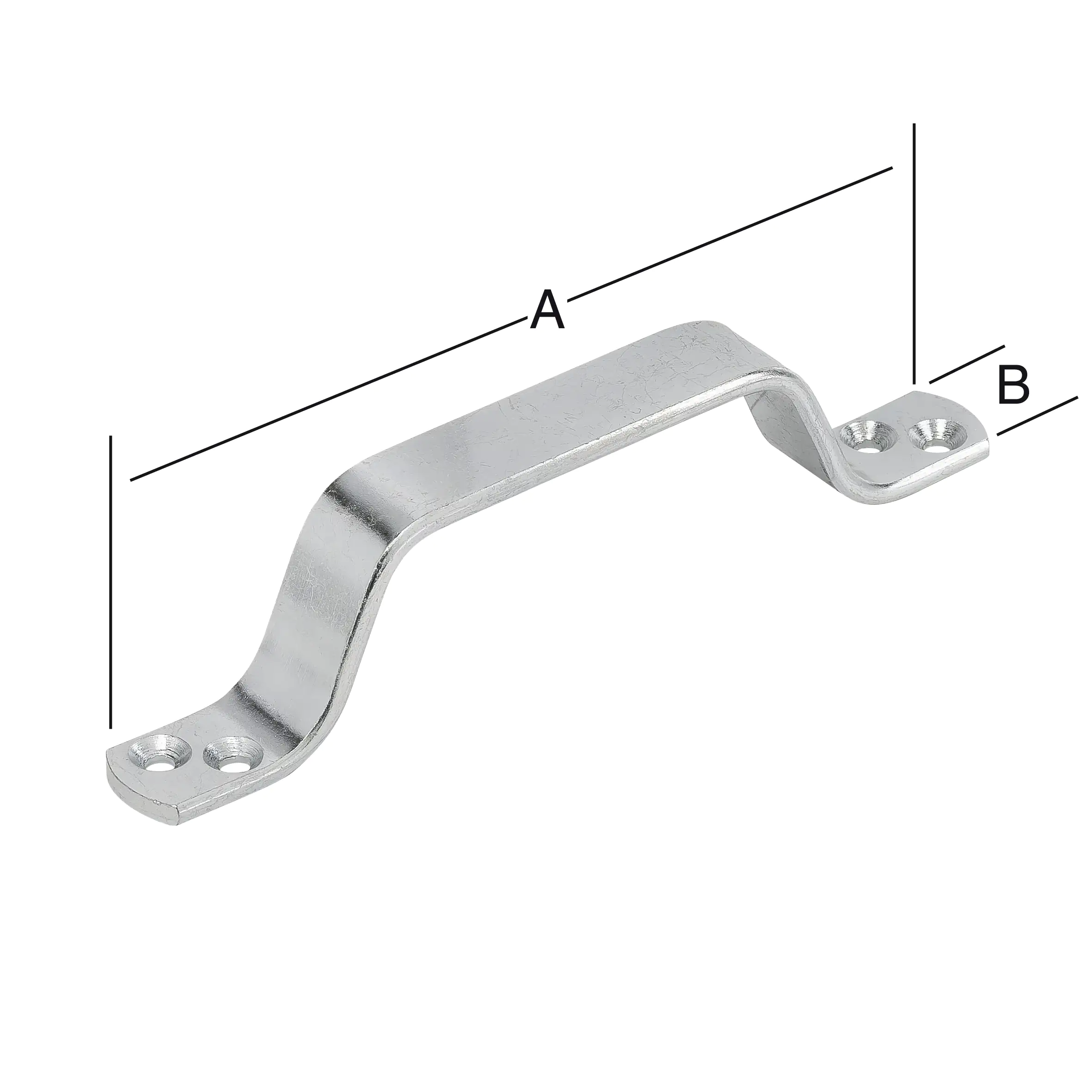 Vormann Handgriffe verzinkt 110 x 13.5 mm