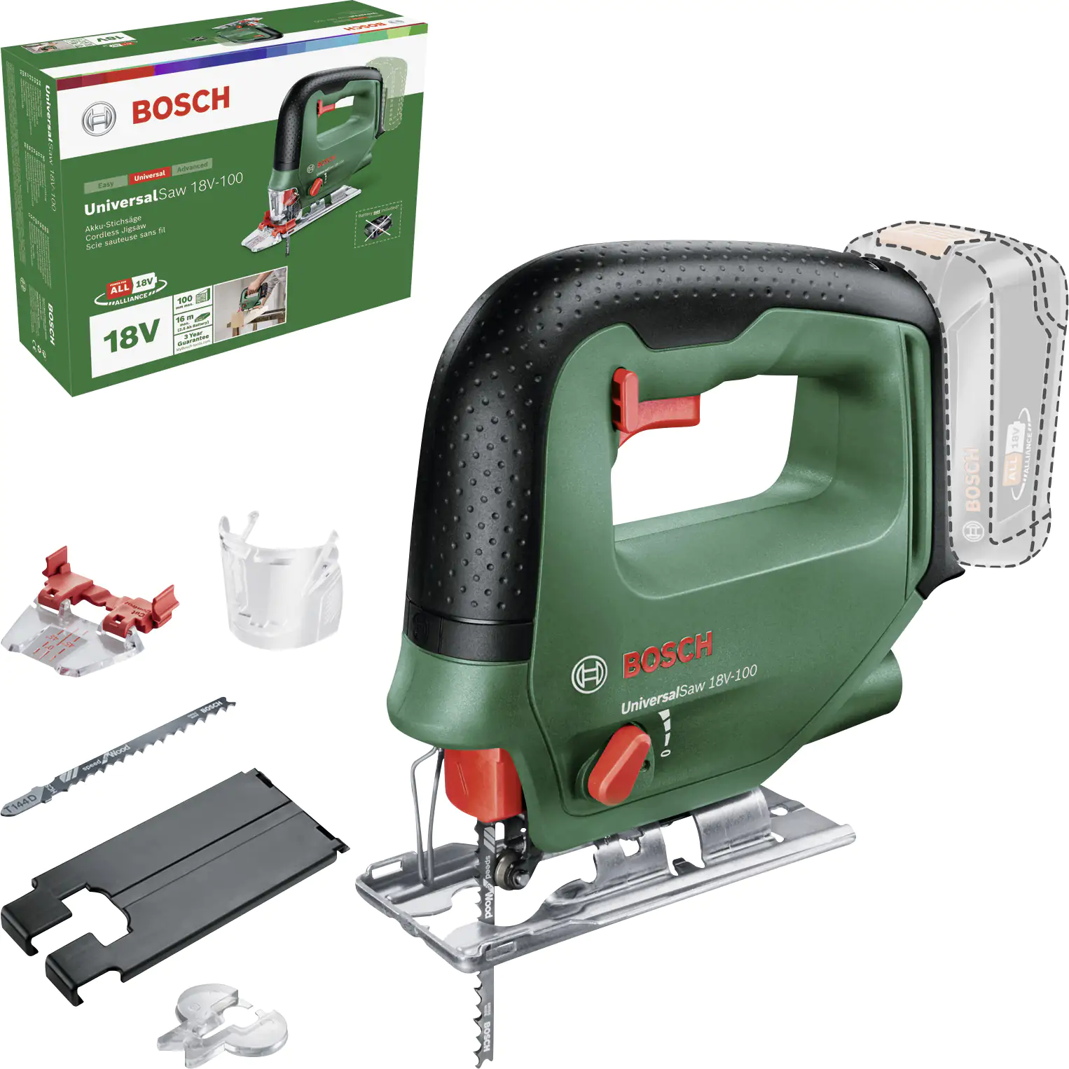 Bosch Akku-Stichsäge UniversalSaw 18V-100 18V Solo Bosch Akku-Stichsäge UniversalSaw 18V-100 18V Solo