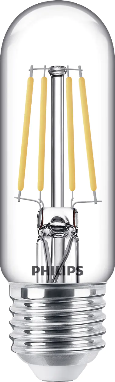 Philips LED-Leuchtmittel Filament Stabform T30 E27 4,5W warmweiß