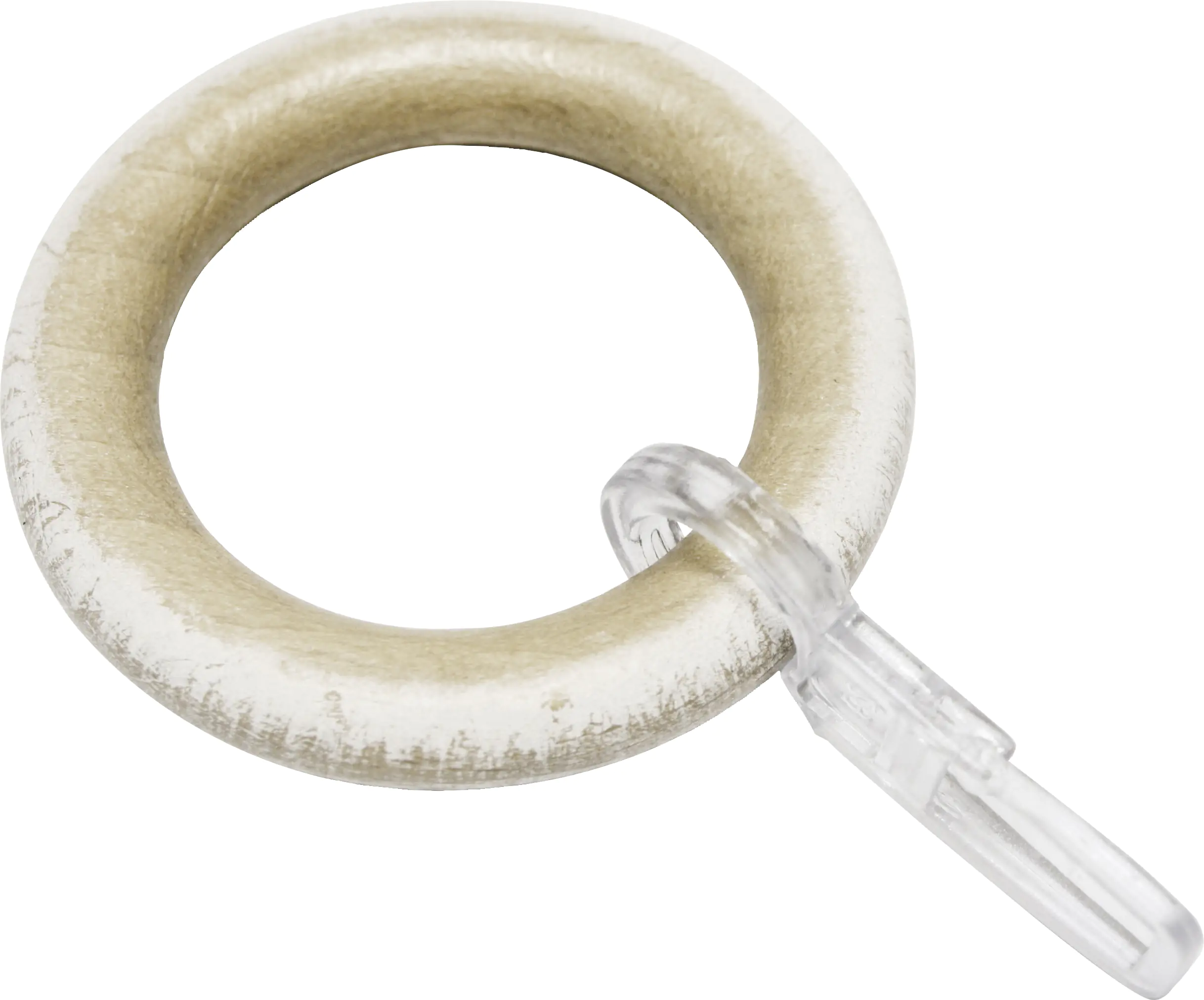 Gardinia Holz-Gardinenringe Shorty für Ø 25 mm Castell-Eiche 10-er Pack