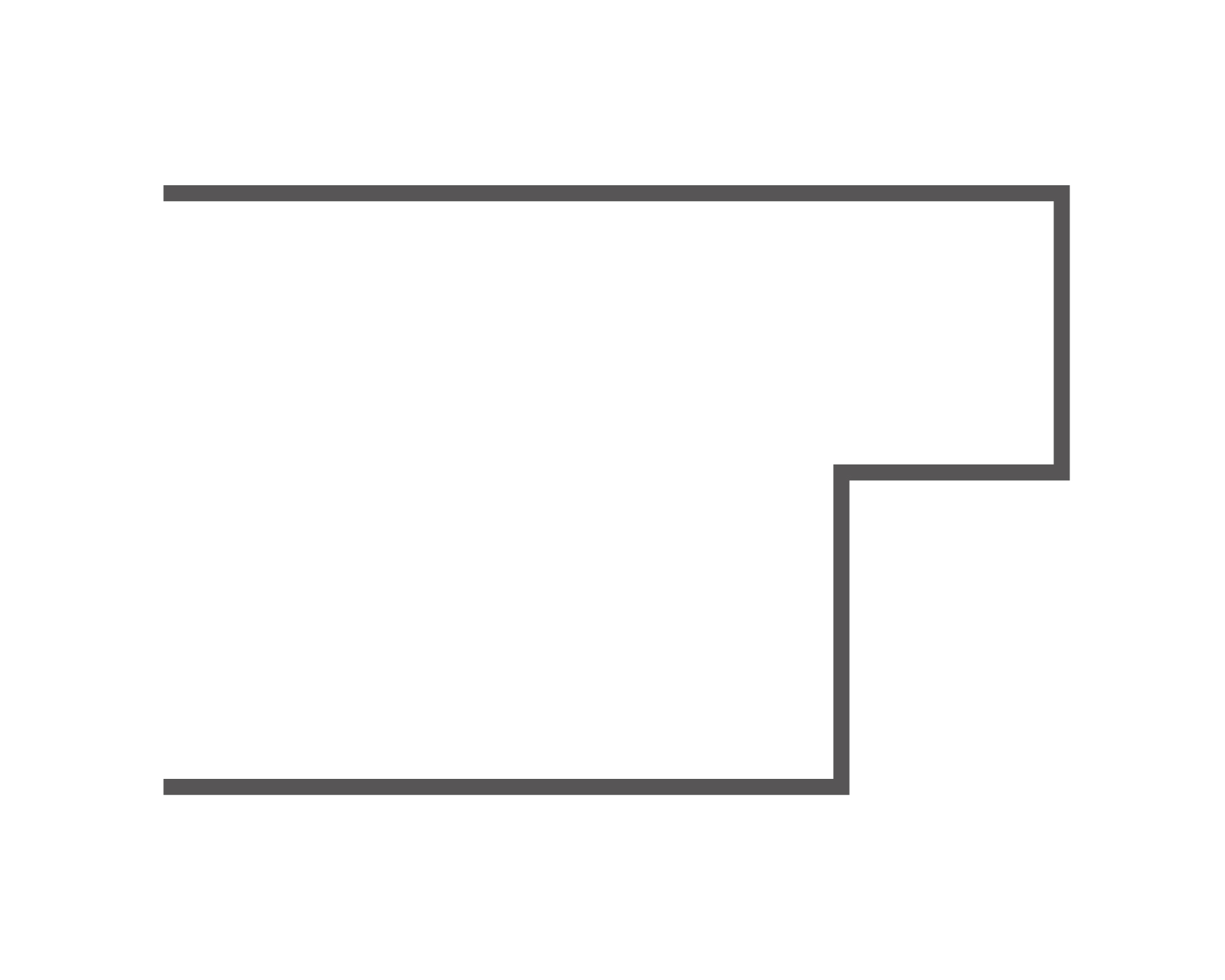 Borne Türblatt Dekor Pinie weiß mit Lichtausschnitt G3 DIN