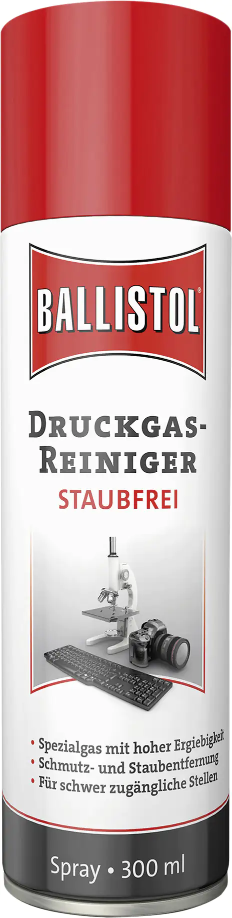 Ballistol Staubfrei Druckgasreinigungsspray 300ml Ballistol Staubfrei Druckgasreinigungsspray 300ml