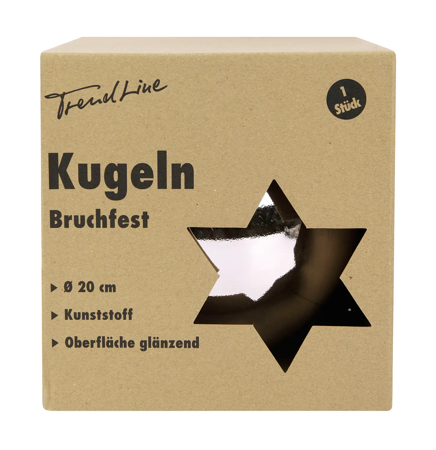 TrendLine Weihnachtskugel bruchfest, langlebig Ø 20 cm rosé 1 Stück