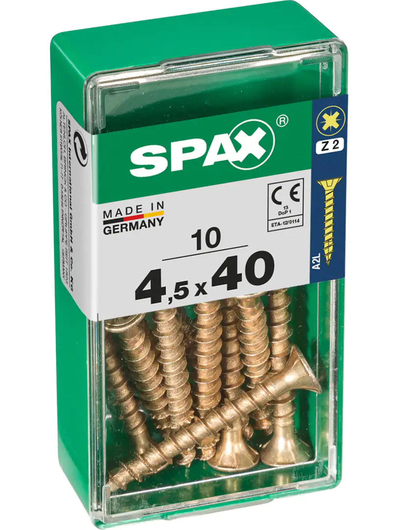 Spax Universalschrauben 4.5 x 40 mm PZ 2 - 10 Stk.