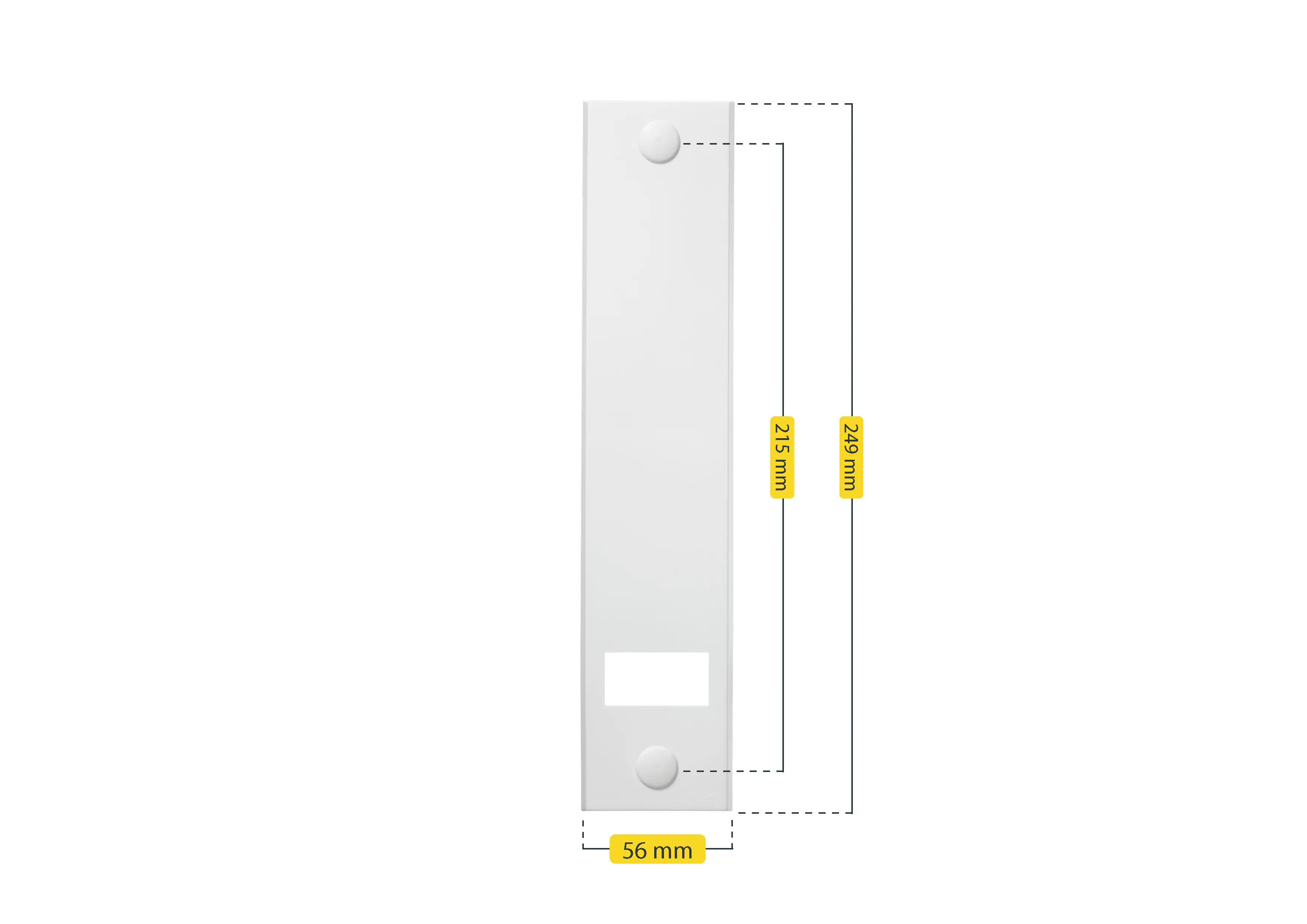 Schellenberg Abdeckplatte STANDARD Lochabstand 21,5 cm weiß