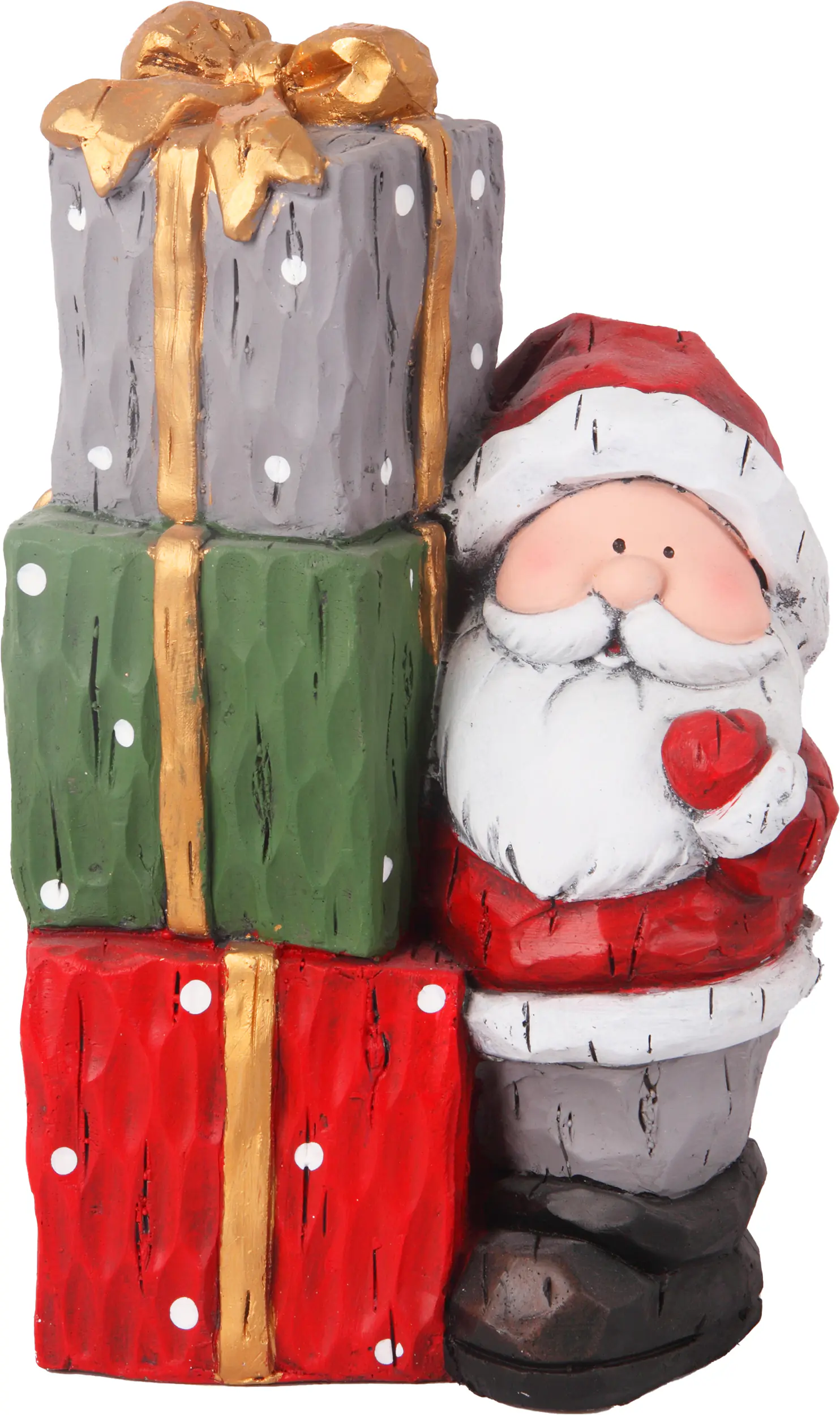 Dekofigur Weihnachtsmann 34 x 21 cm bunt