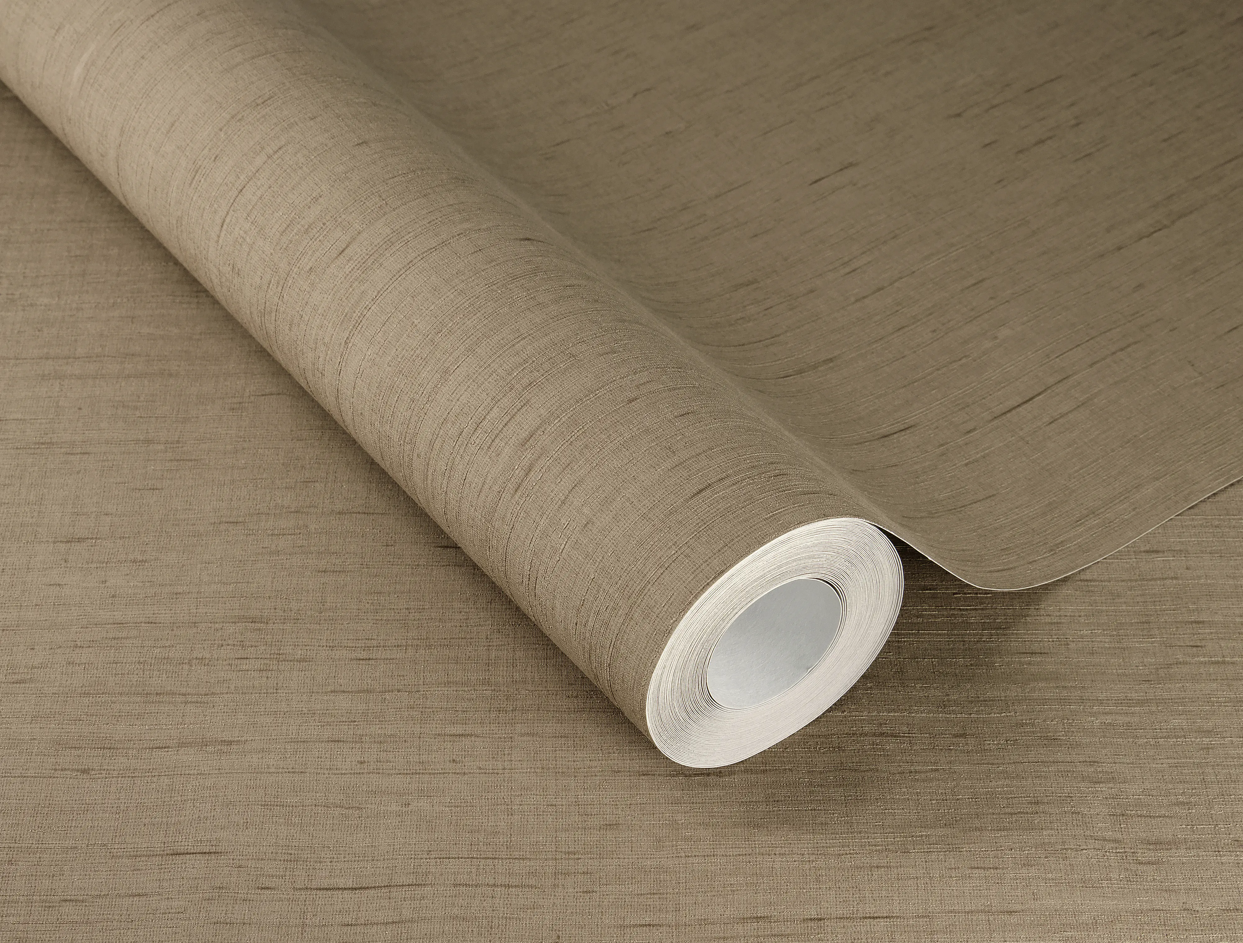 Rasch Vliestapete 746129 Braun-Mittelbraun Uni 10,05 m x 0,53 m