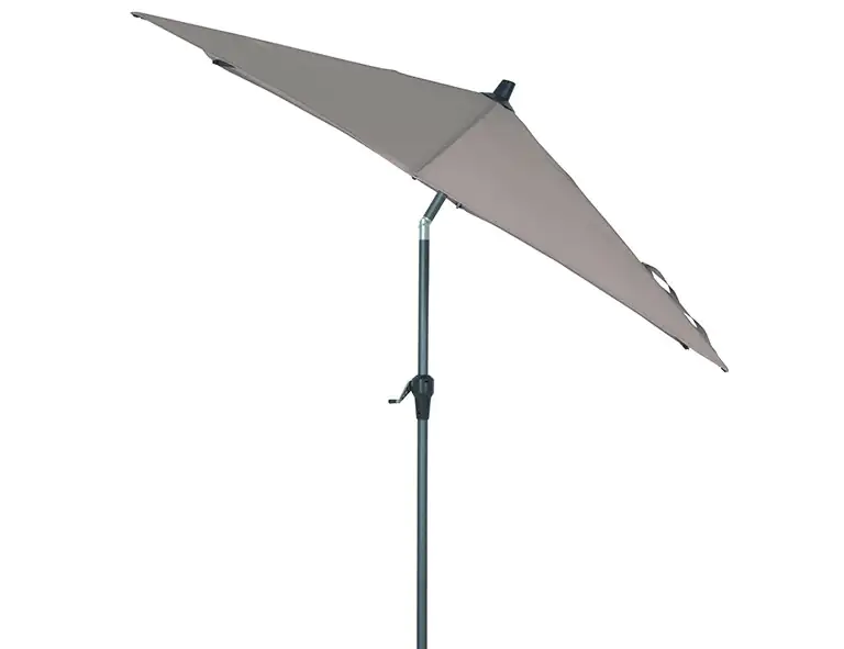 Siena Garden Mittelstockschirm Avio taupe Ø 250 cm