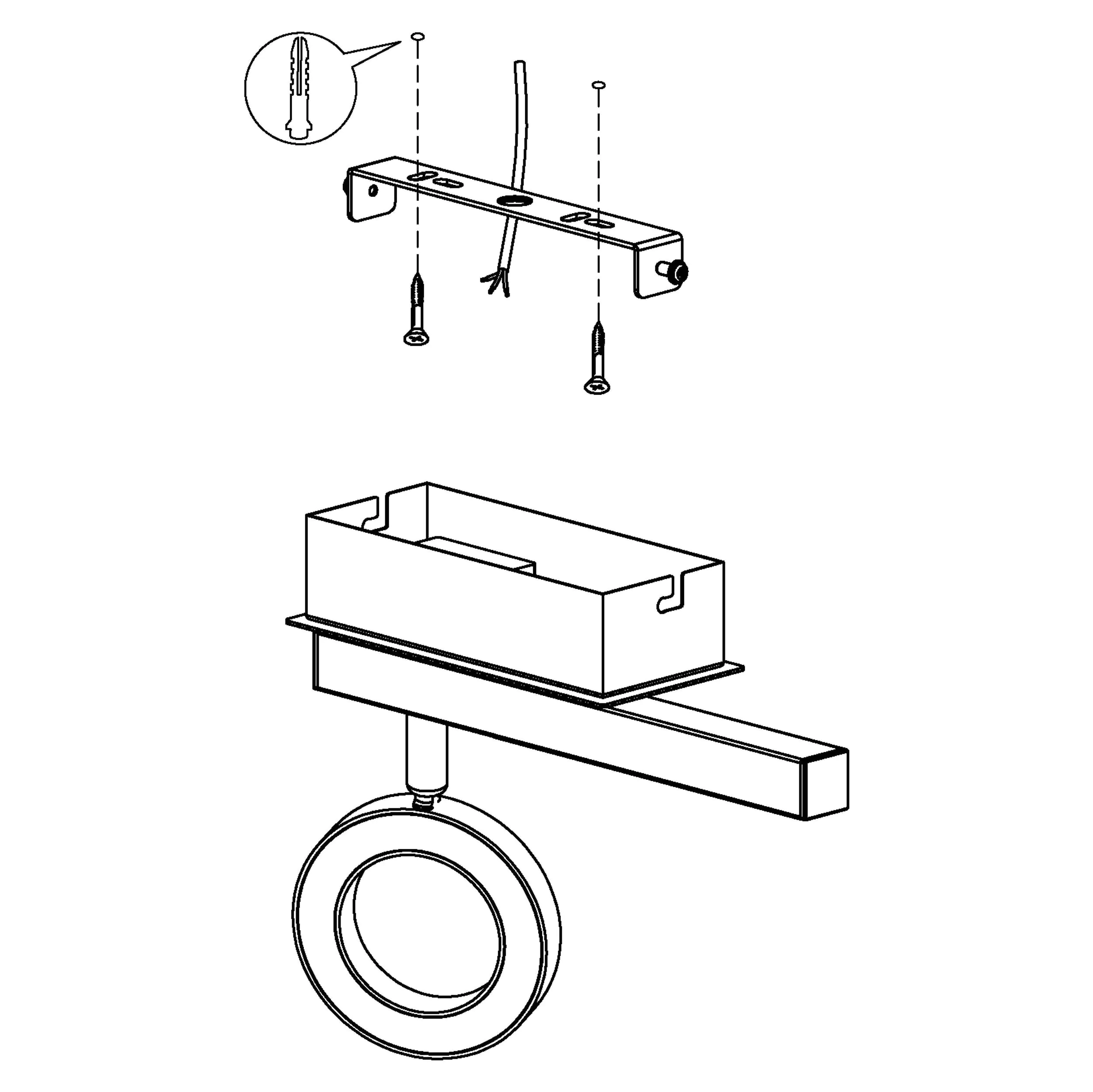 Eglo 1er LED Spot Cardillio 1 alu-chro 22,5 x 6,5 cm warmweiß Eglo 1er LED Spot Cardillio 1 alu-chro 22,5 x 6,5 cm warmweiß