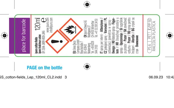 ipuro ESSENTIALS Raumspray Cotton Fields 120 ml