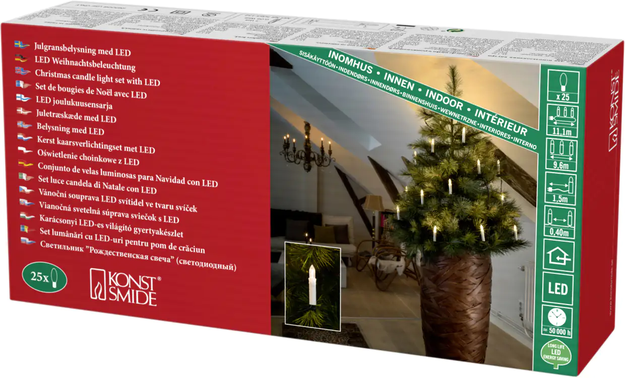 Konstsmide LED Baumkette 25 LED warmweiß
