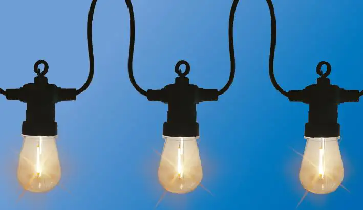 TrendLine LED Lichterkette 10 LED Edison Birne für Außen, LED Technik