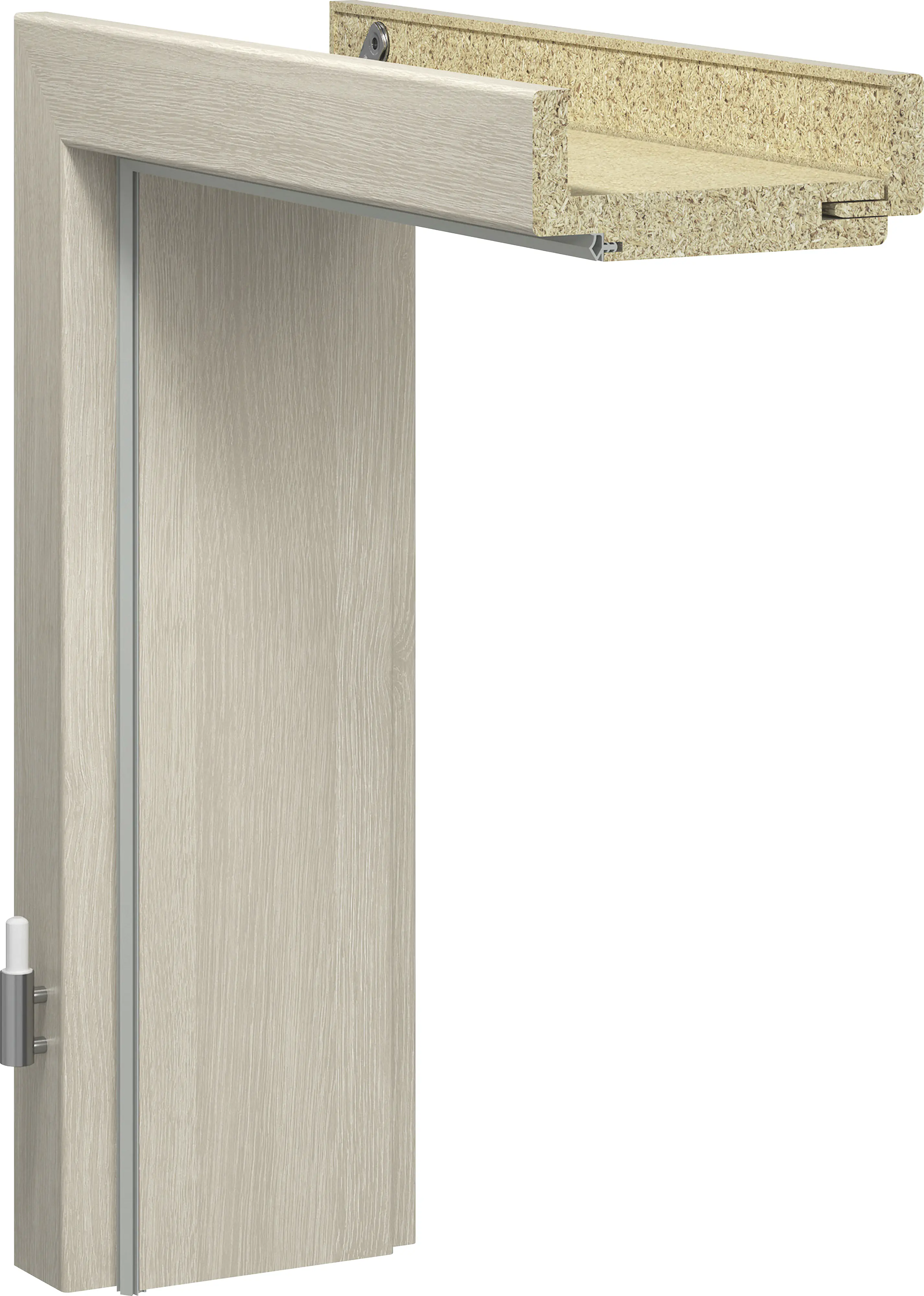 Getadoor Zarge CPL Platineiche 61 cm DIN rechts