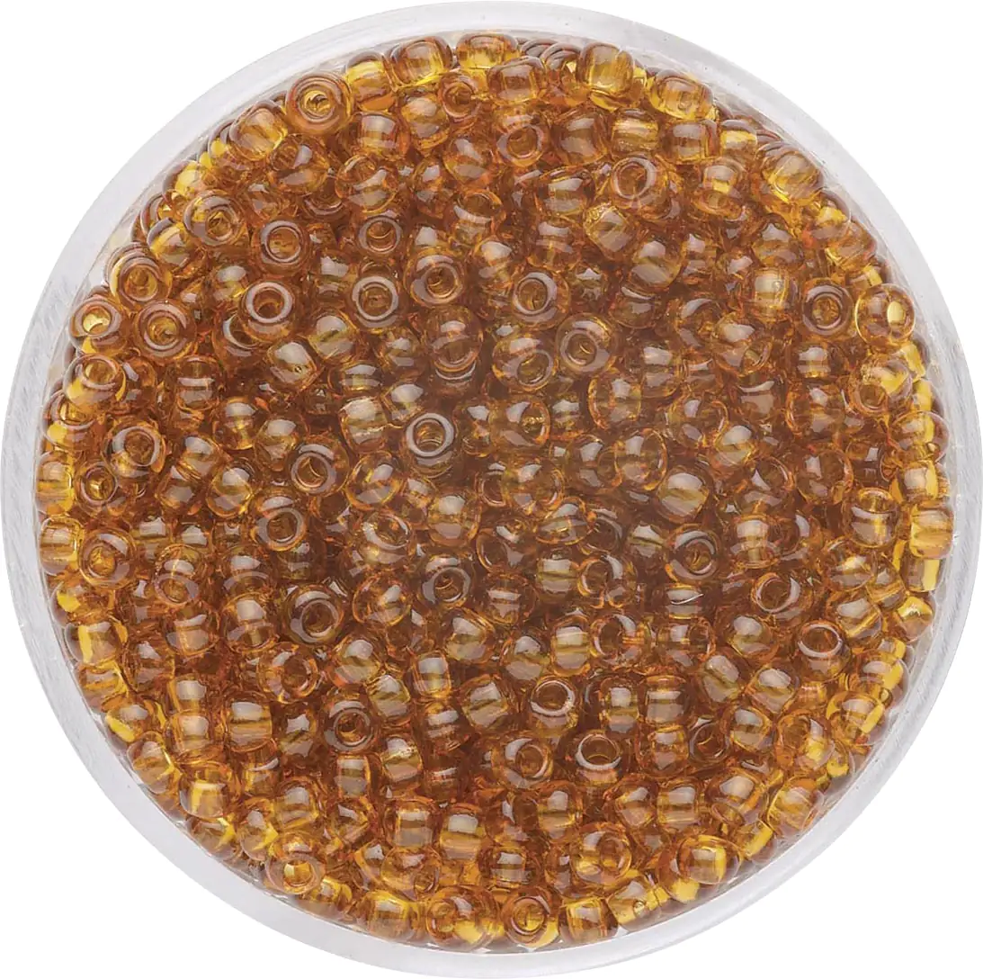 Glorex Rocailles Perlen 2,6 mm 17 g hellbraun