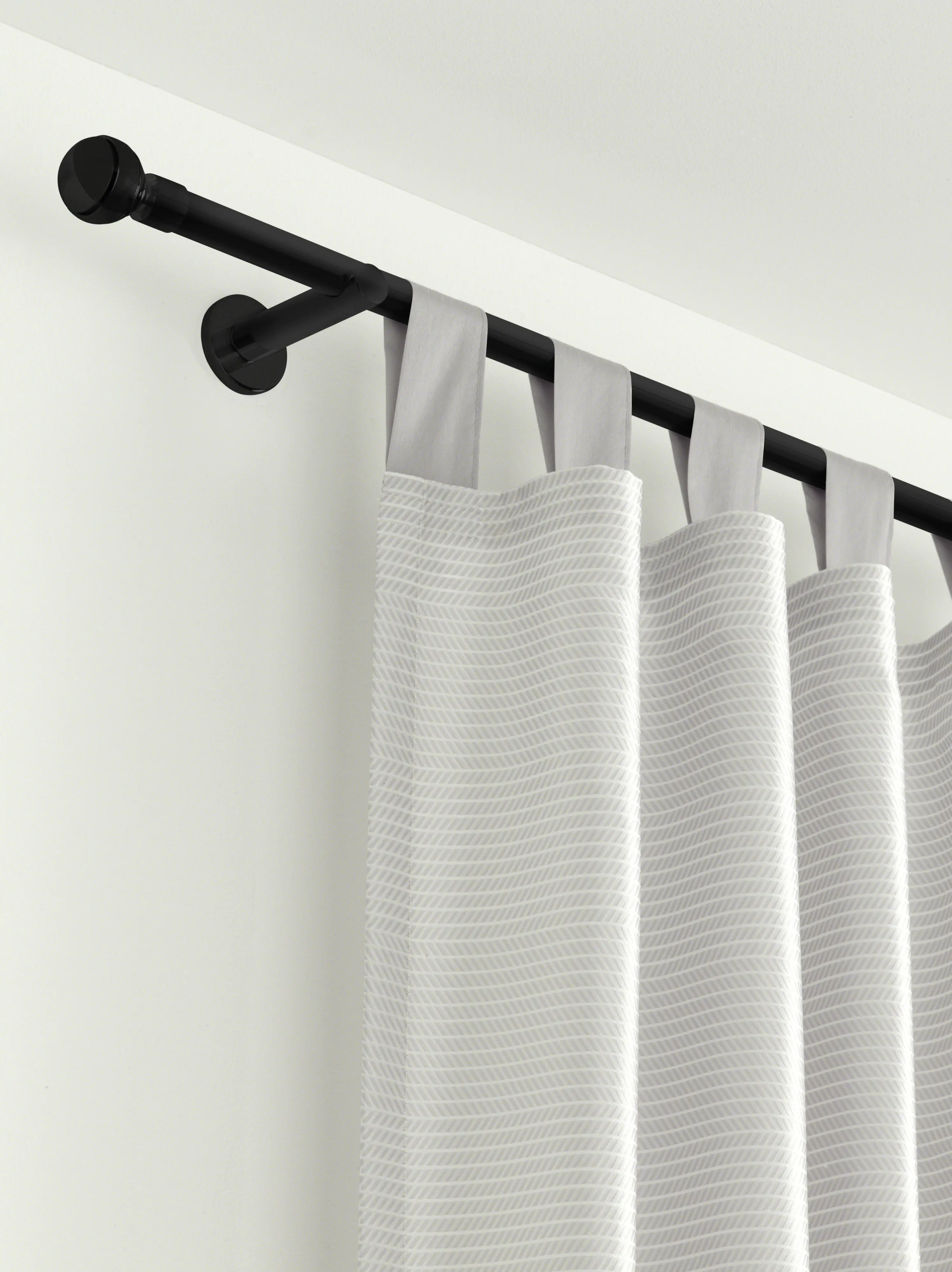 Gardinia Gardinenstange Innenlauf Chicago Ø 20 mm schwarz-matt 120 cm