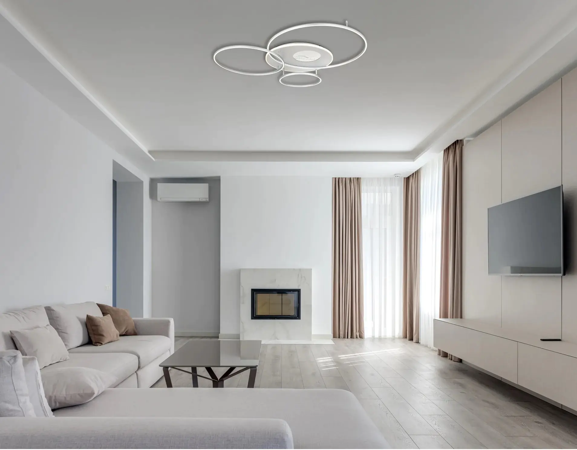 Globo LED-Deckenleuchte INVERTINA silberfarben Globo LED-Deckenleuchte INVERTINA silberfarben