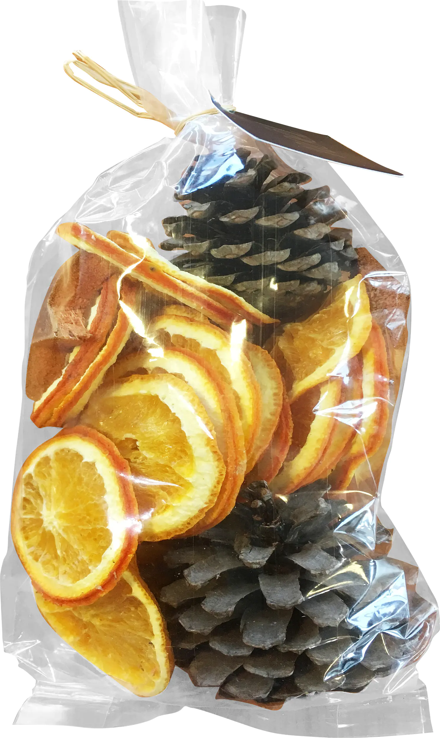 Star Home Decor Orangenscheiben und Zapfen Dekomix 150 Gramm