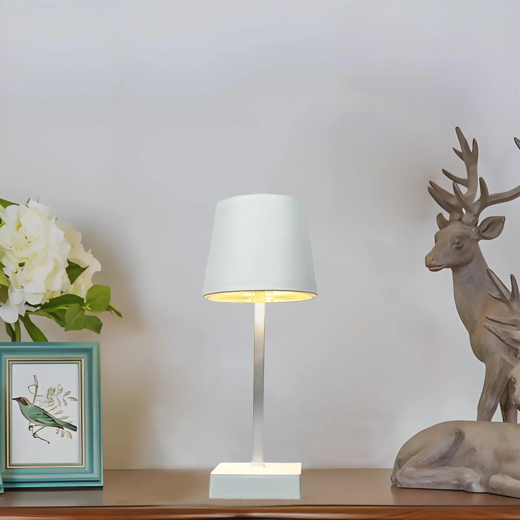 LED Tischleuchte Joy weiß mit Akku LED Tischleuchte Joy weiß mit Akku