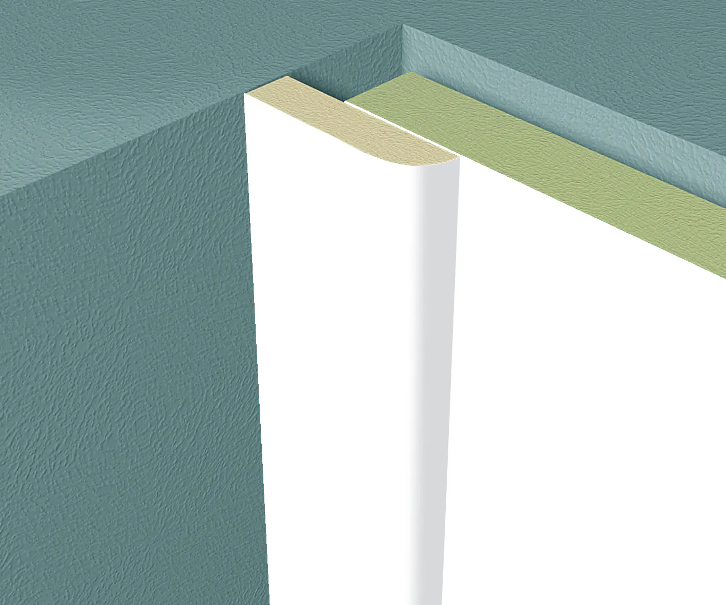 Kronoflooring Abdeckleiste 260 cm 25 x 6  mm weiß