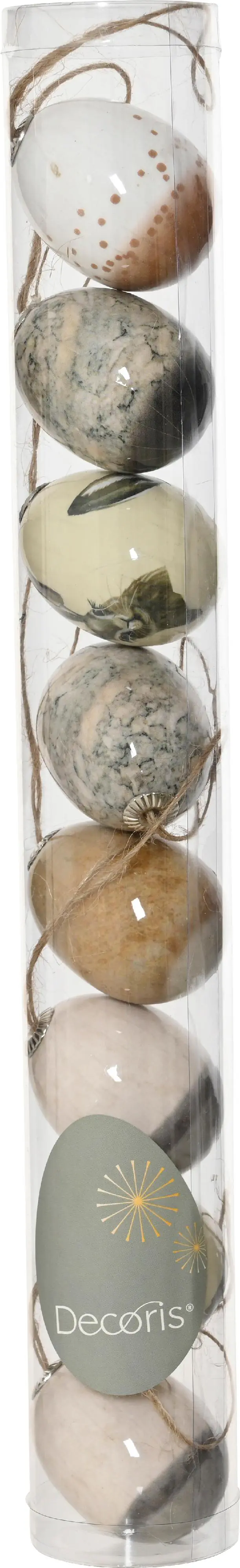 Kaemingk Deko-Osterei 8-fach sortiert mehrfarbig 5 cm